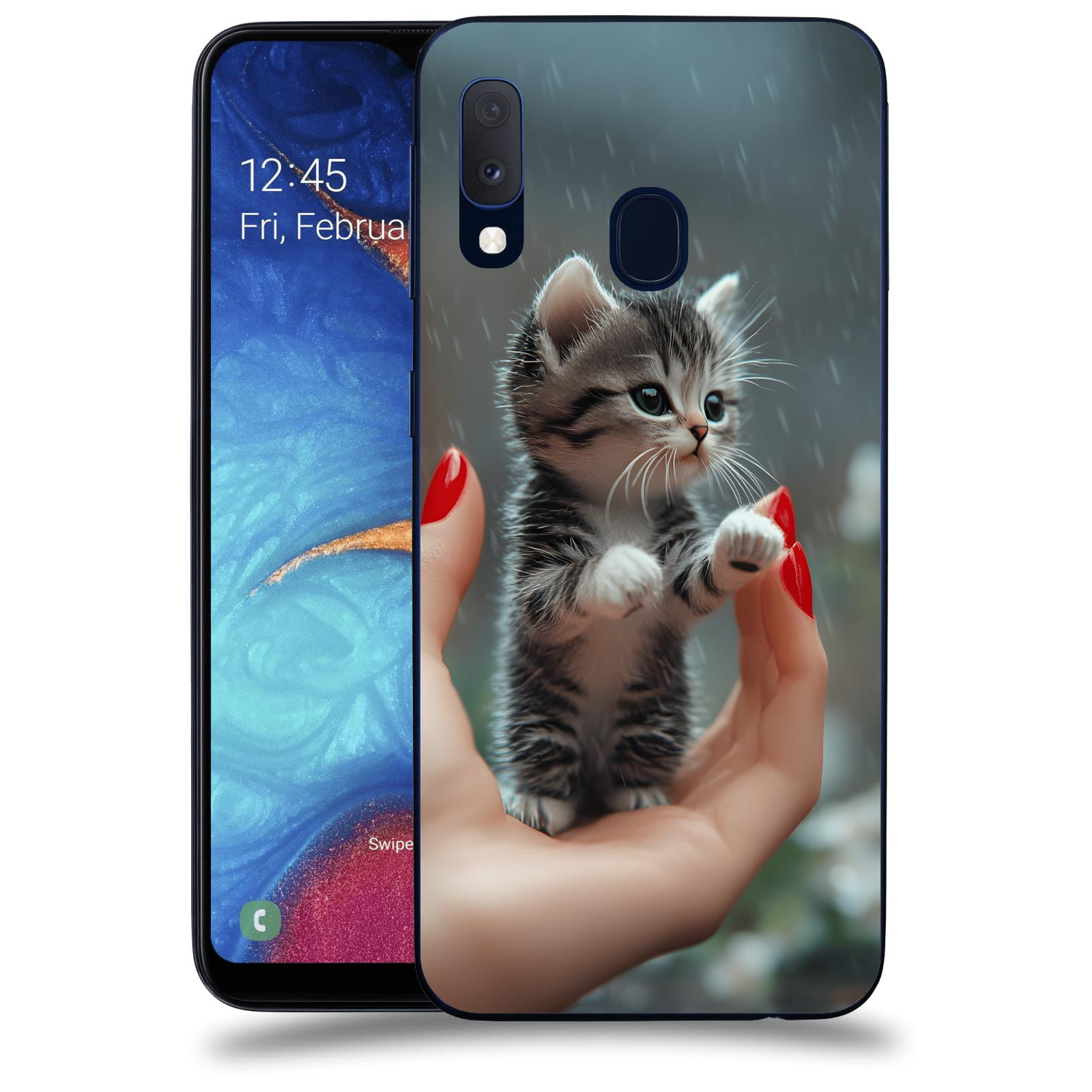 ACOVER Kryt na mobil Samsung Galaxy A20e A202F - Koťátko