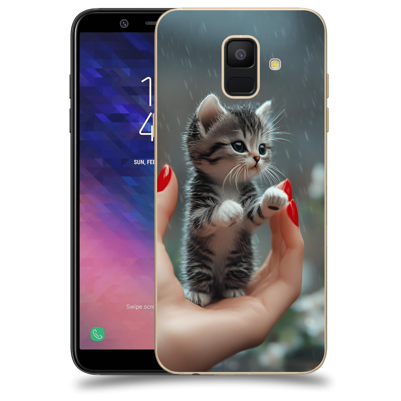 ACOVER Kryt na mobil Samsung Galaxy A6 A600F - Koťátko