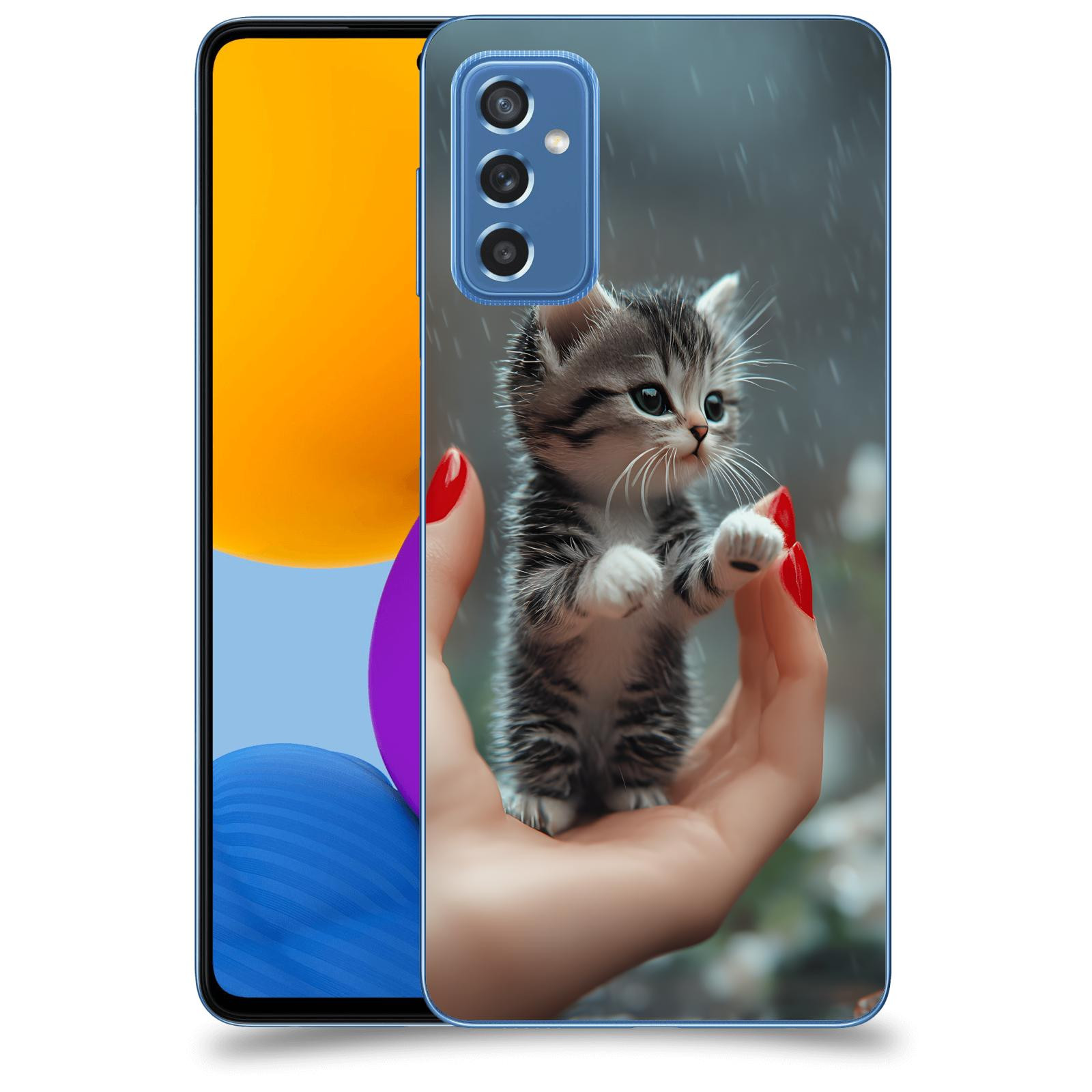 ACOVER Kryt na mobil Samsung Galaxy M52 5G - Koťátko
