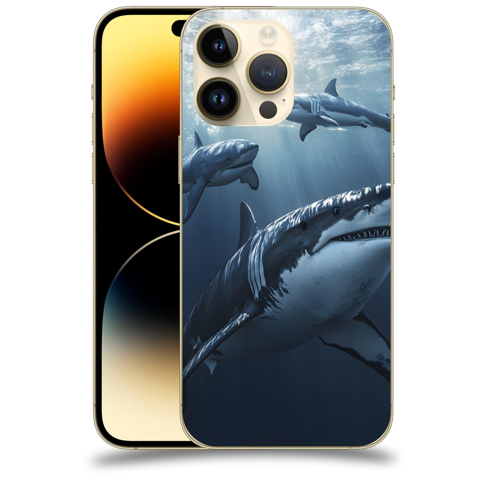 ACOVER Kryt na mobil Apple iPhone 14 Pro Max - Žraloci