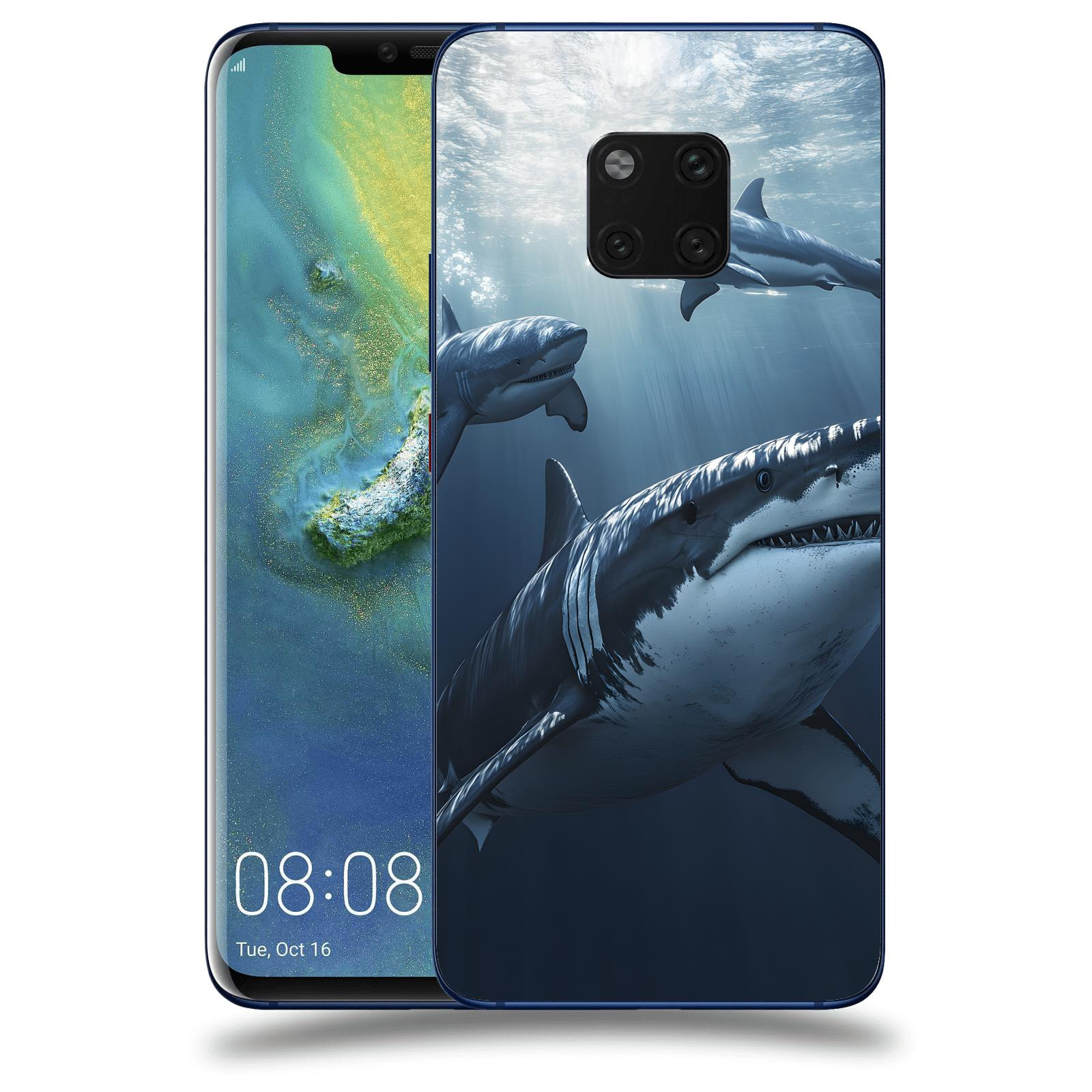 ACOVER Kryt na mobil Huawei Mate 20 Pro - Žraloci