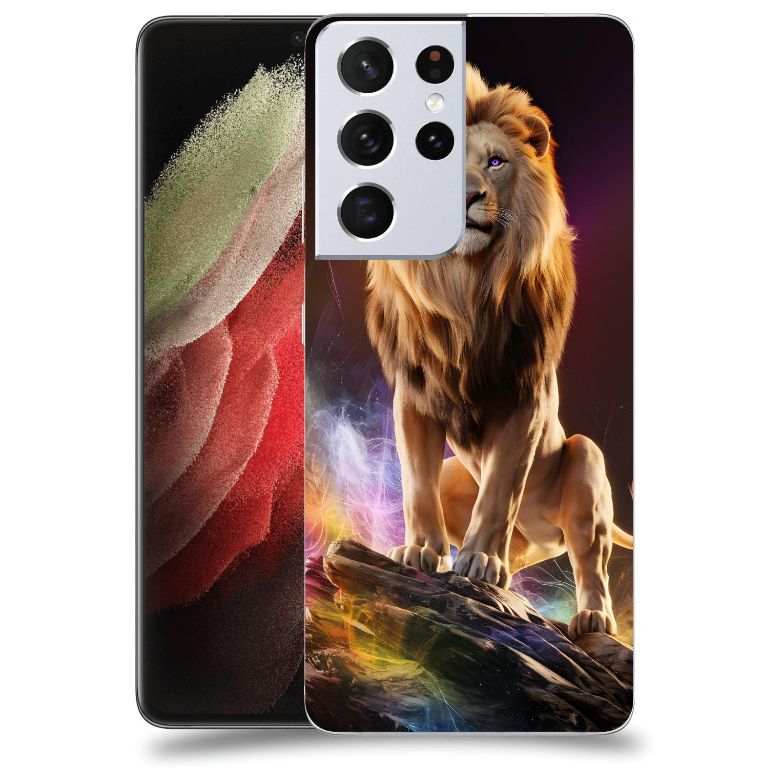 ACOVER Kryt na mobil Samsung Galaxy S21 Ultra 5G G998B - Magic Lion
