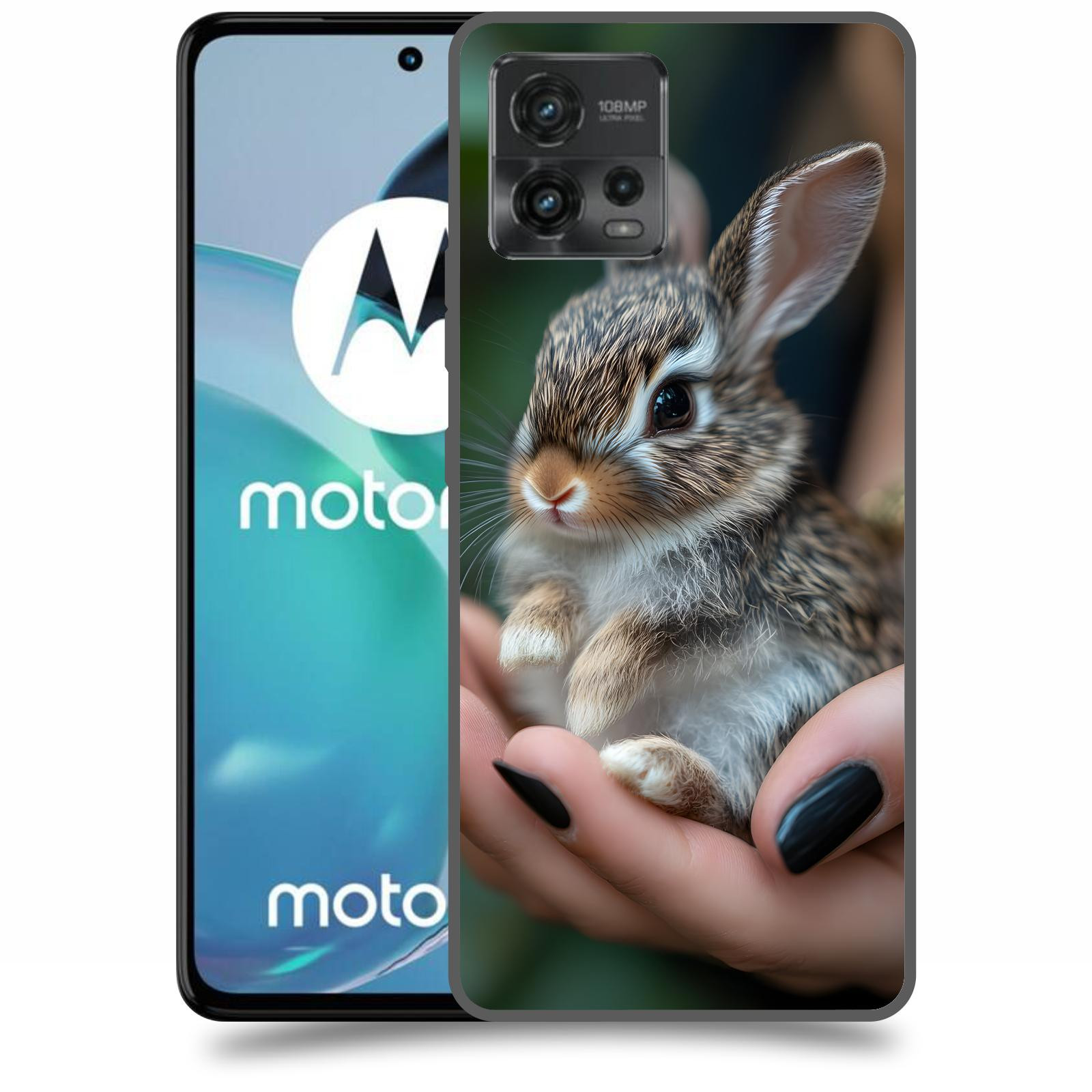 ACOVER Kryt na mobil Motorola Moto G72 - Králíček