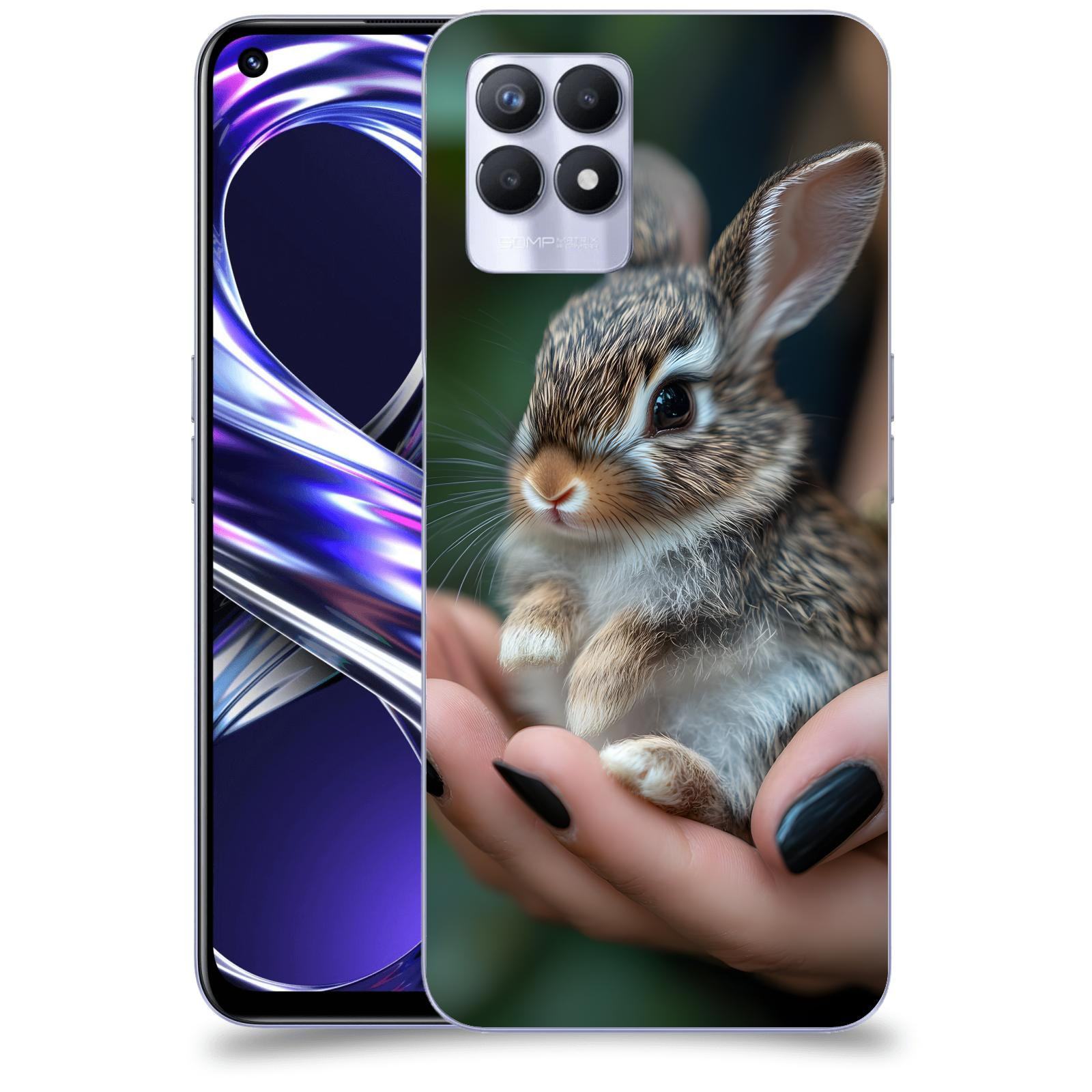 ACOVER Kryt na mobil Realme 8i - Králíček