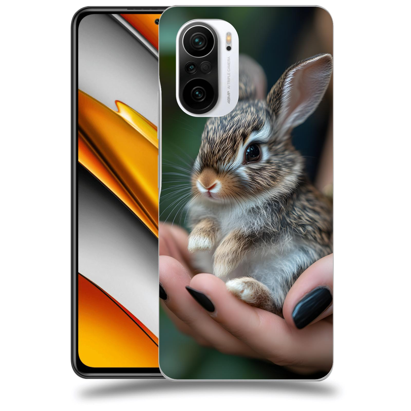 ACOVER Kryt na mobil Xiaomi Poco F3 - Králíček