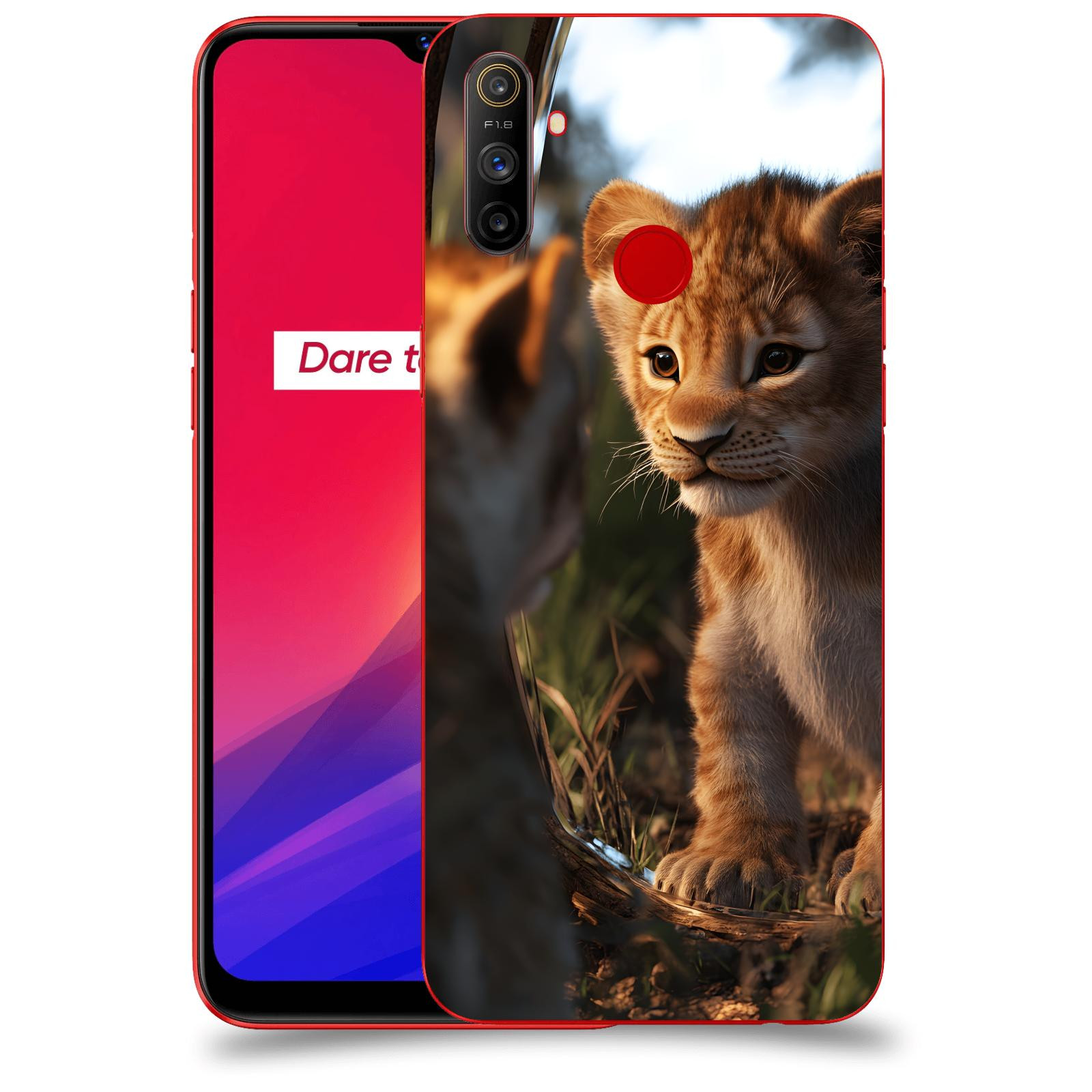 ACOVER Kryt na mobil Realme C3 - Lvíče