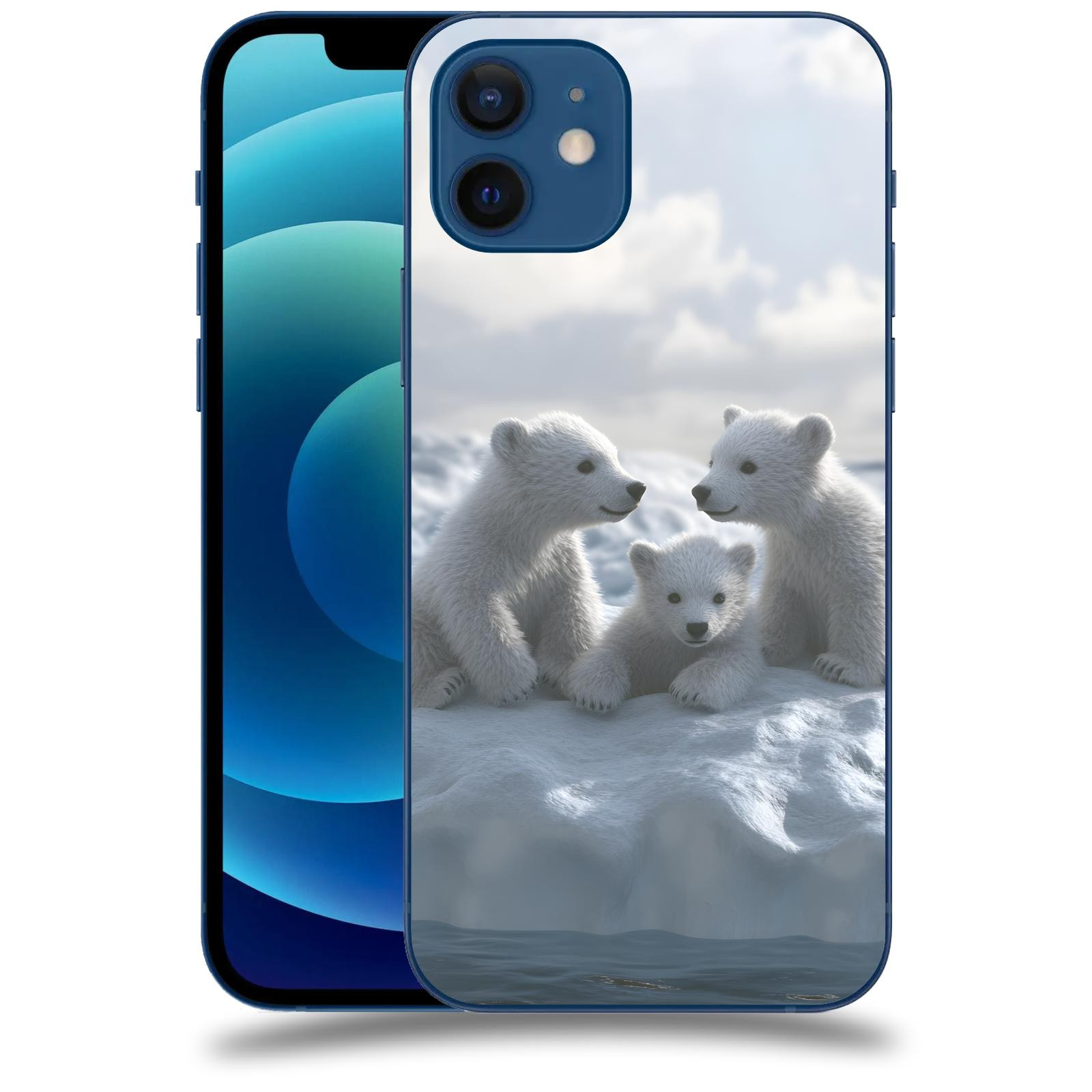 ACOVER Kryt na mobil Apple iPhone 12 - Medvíďata