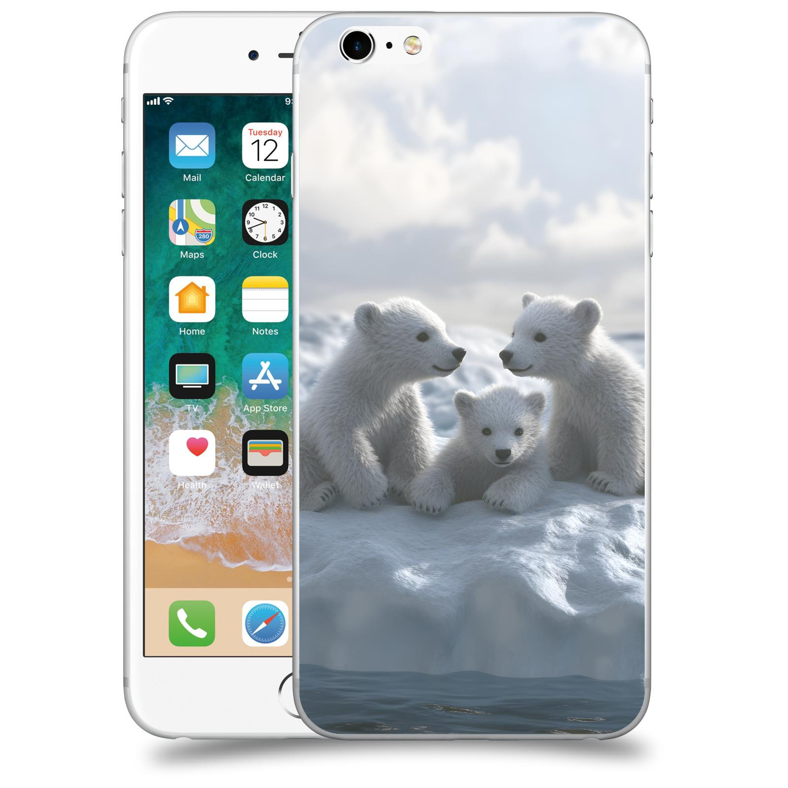 ACOVER Kryt na mobil Apple iPhone 6 Plus/6S Plus - Medvíďata