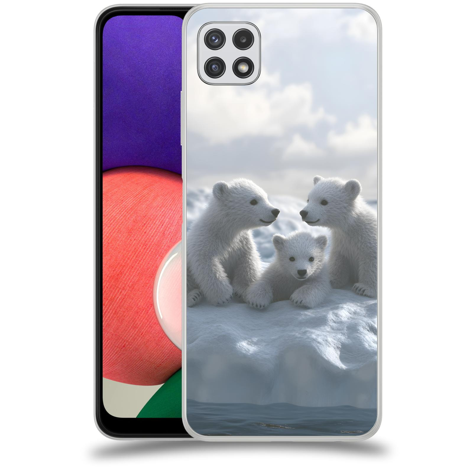ACOVER Kryt na mobil Samsung Galaxy A22 A225F - Medvíďata