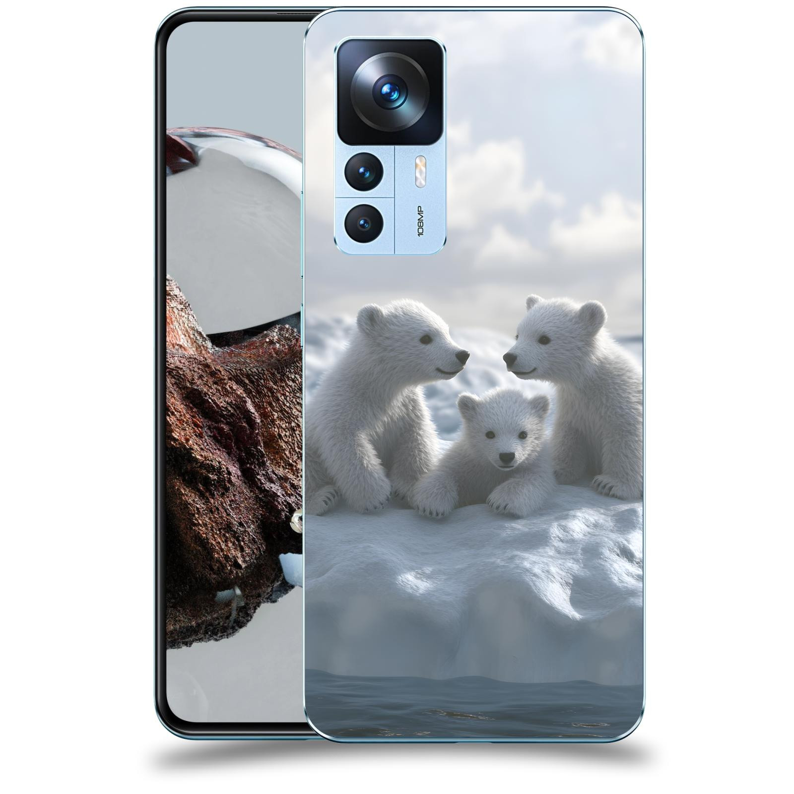 ACOVER Kryt na mobil Xiaomi 12T - Medvíďata