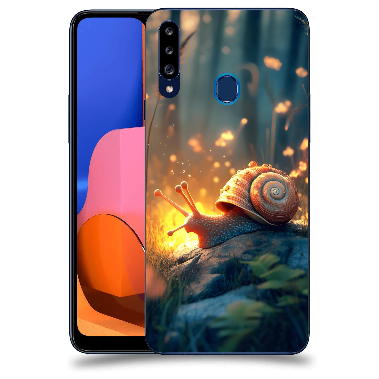 ACOVER Kryt na mobil Samsung Galaxy A20s - Šnek