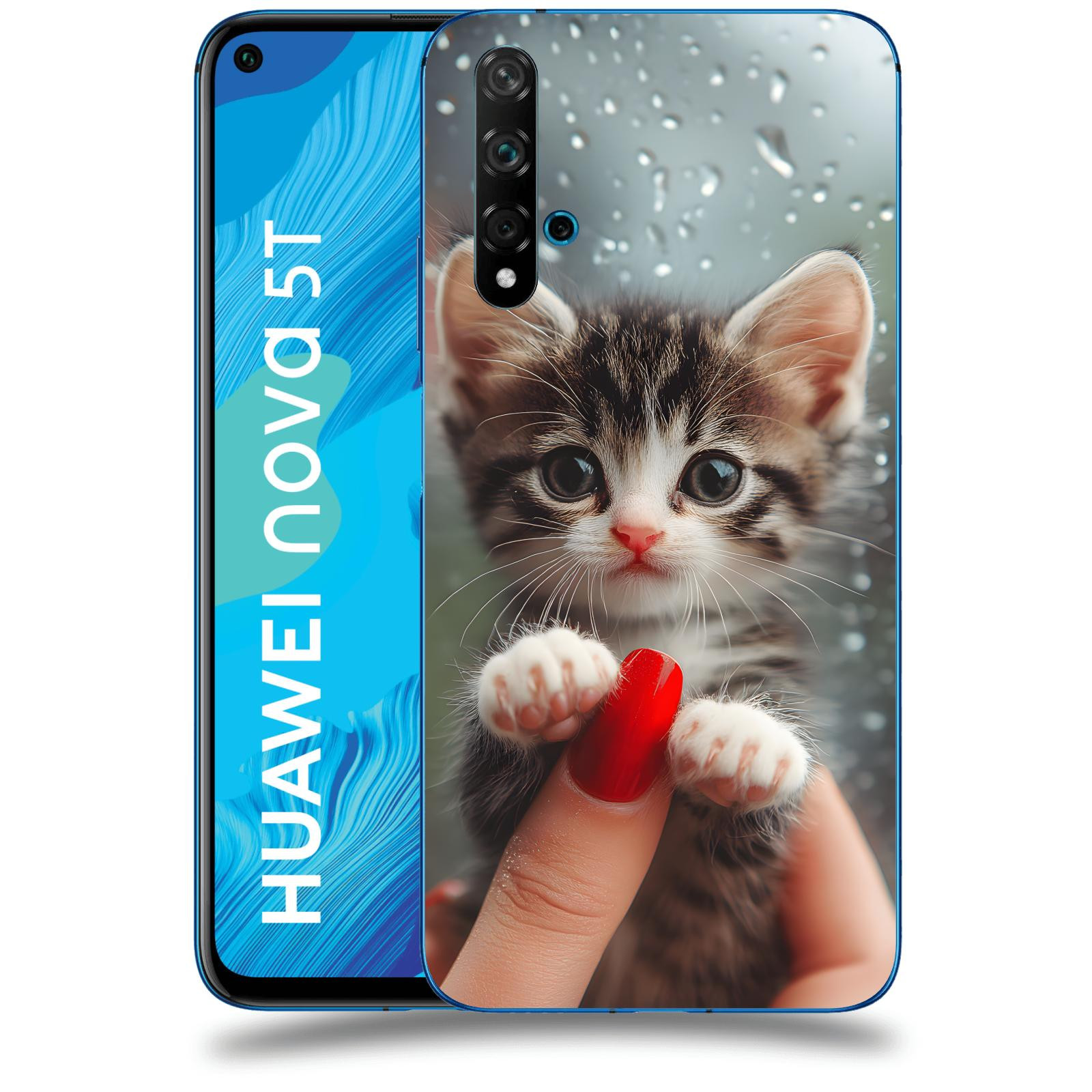 ACOVER Kryt na mobil Huawei Nova 5T - Koťátko 2