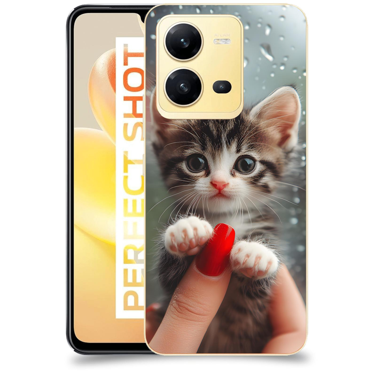 ACOVER Kryt na mobil Vivo X80 Lite - Koťátko 2