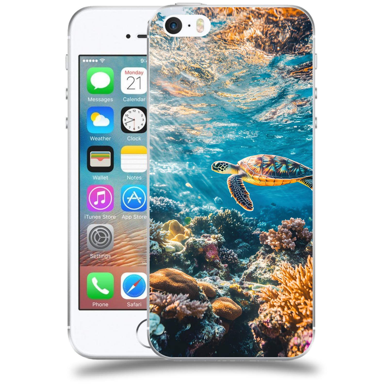 ACOVER Kryt na mobil Apple iPhone 5/5S/SE - Želva