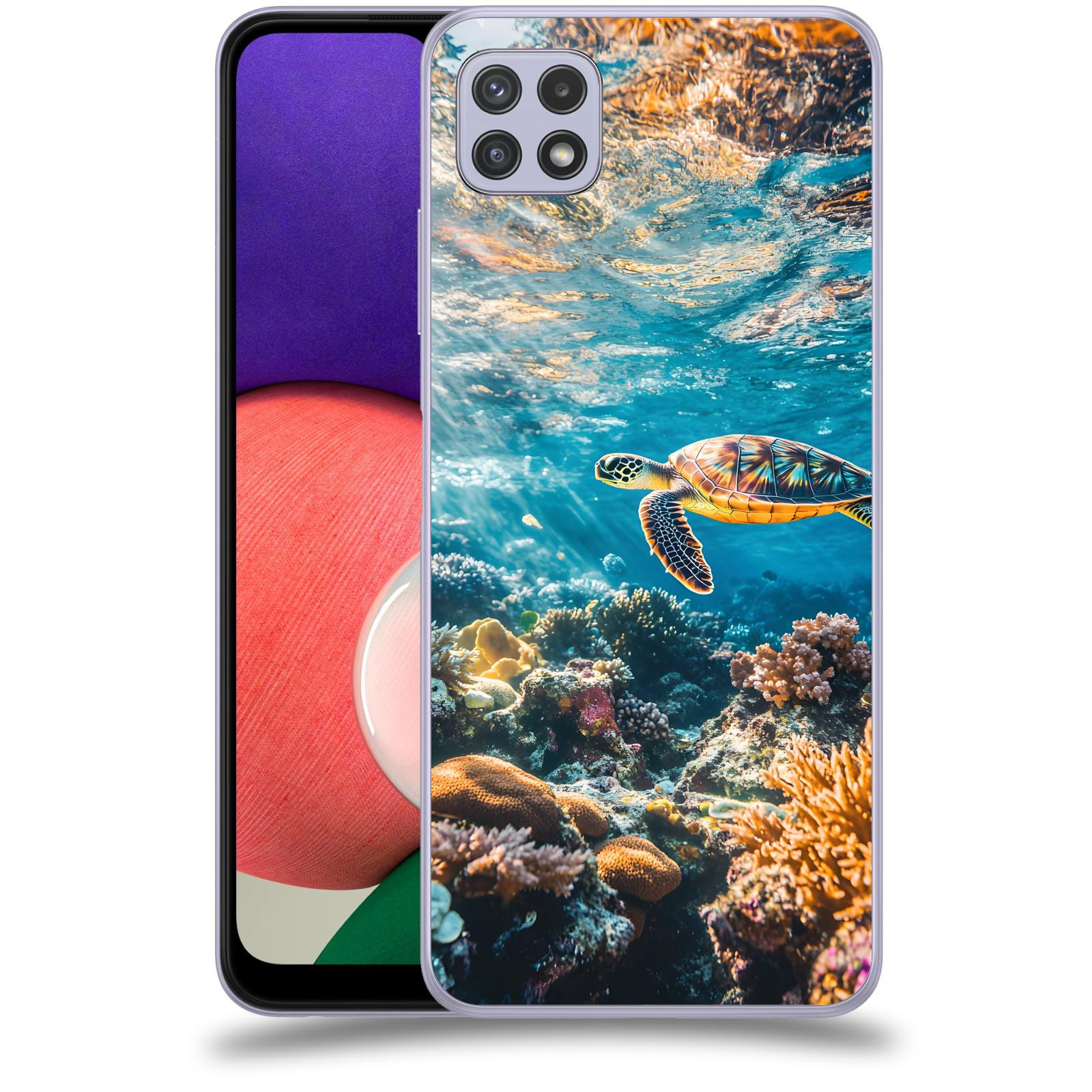 ACOVER Kryt na mobil Samsung Galaxy A22 5G A226B - Želva