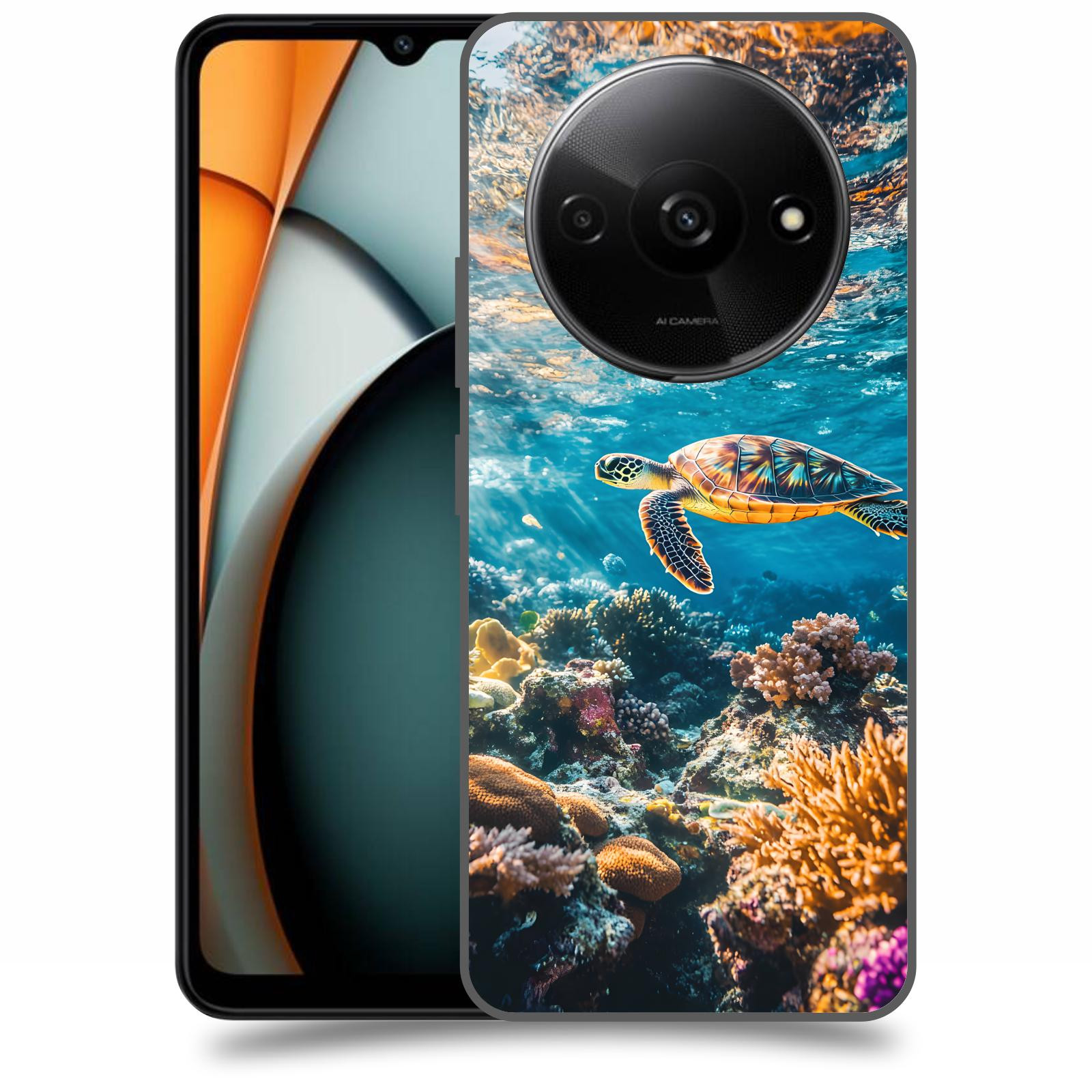 ACOVER Kryt na mobil Xiaomi Redmi A3 - Želva