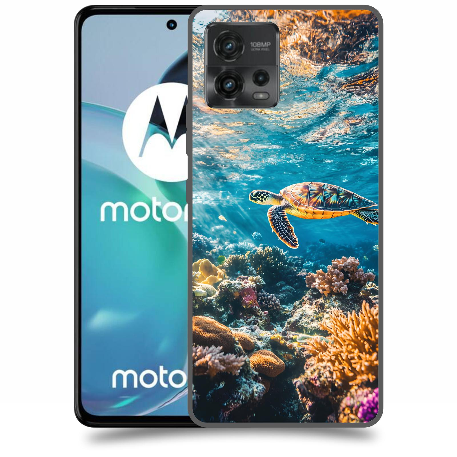 ACOVER Kryt na mobil Motorola Moto G72 - Želva