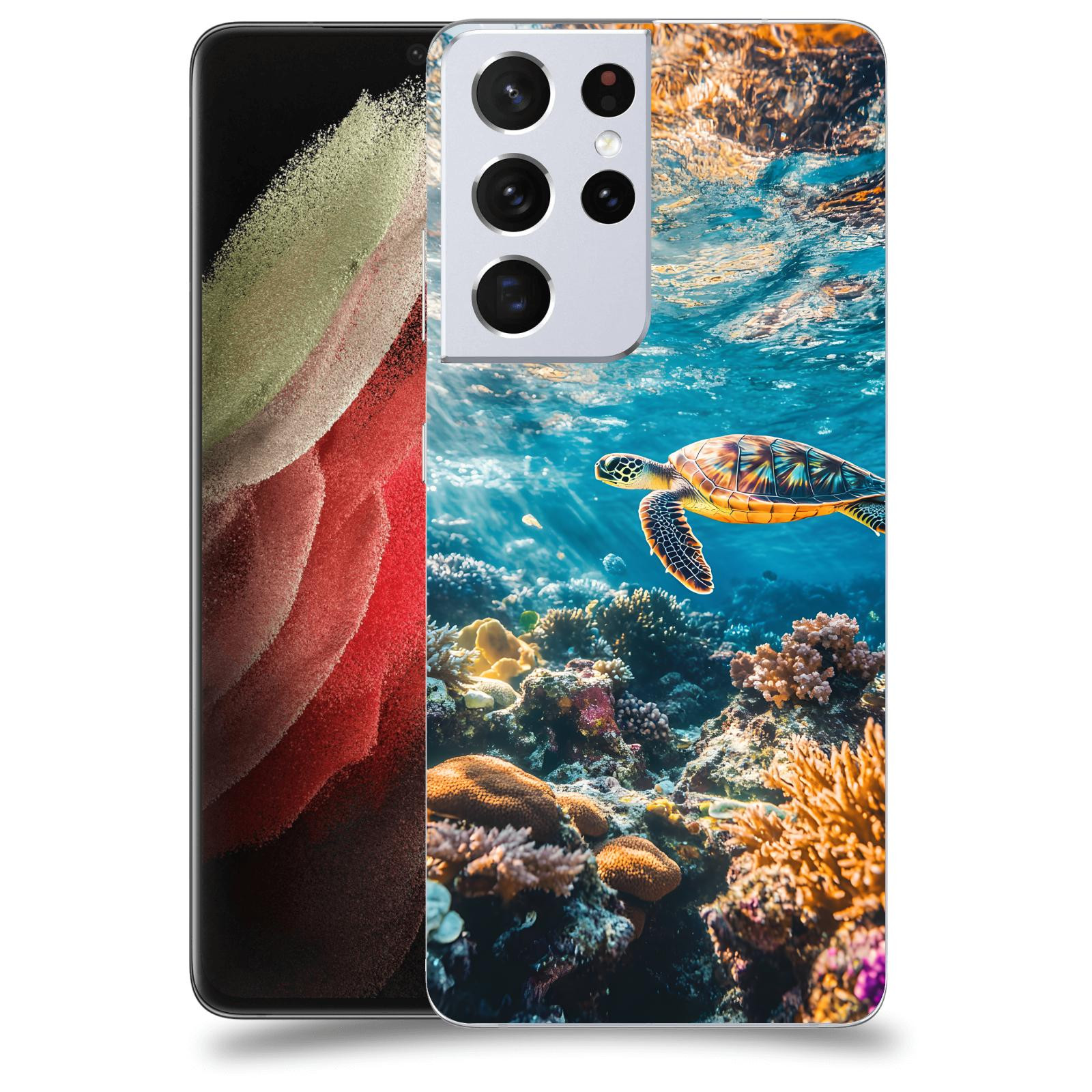 ACOVER Kryt na mobil Samsung Galaxy S21 Ultra 5G G998B - Želva