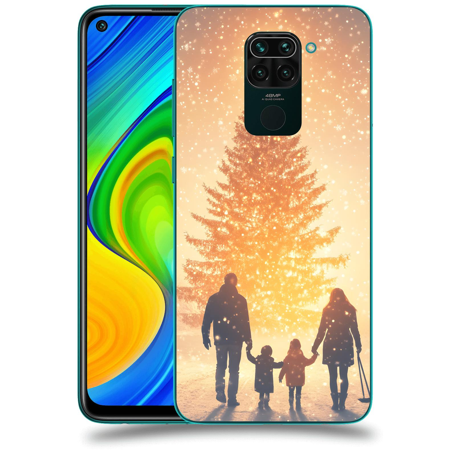 ACOVER Kryt na mobil Xiaomi Redmi Note 9 - Family at the Christmas tree