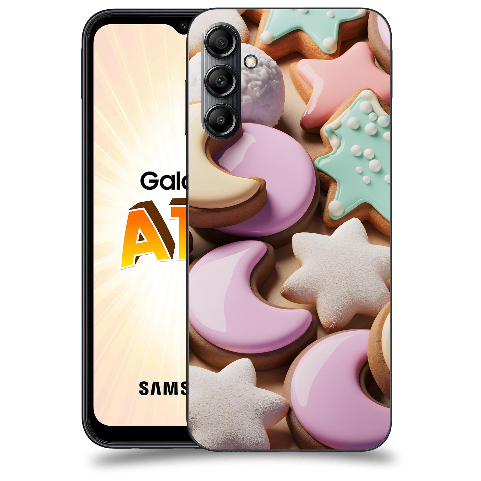 ACOVER Kryt na mobil Samsung Galaxy A14 LTE - Vánoční cukroví