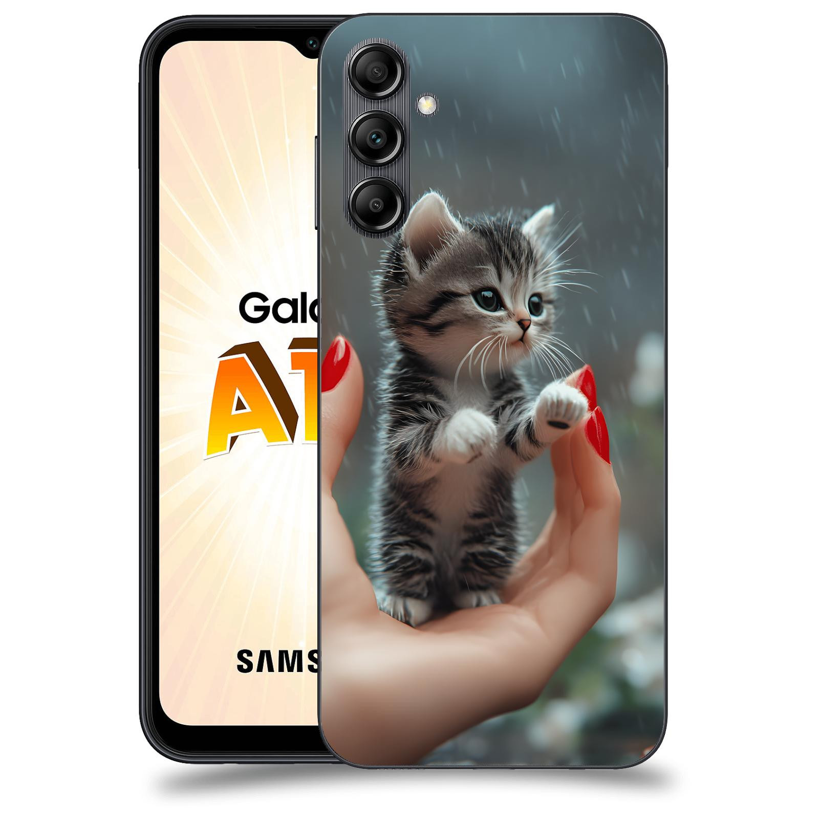 ACOVER Kryt na mobil Samsung Galaxy A14 LTE - Koťátko