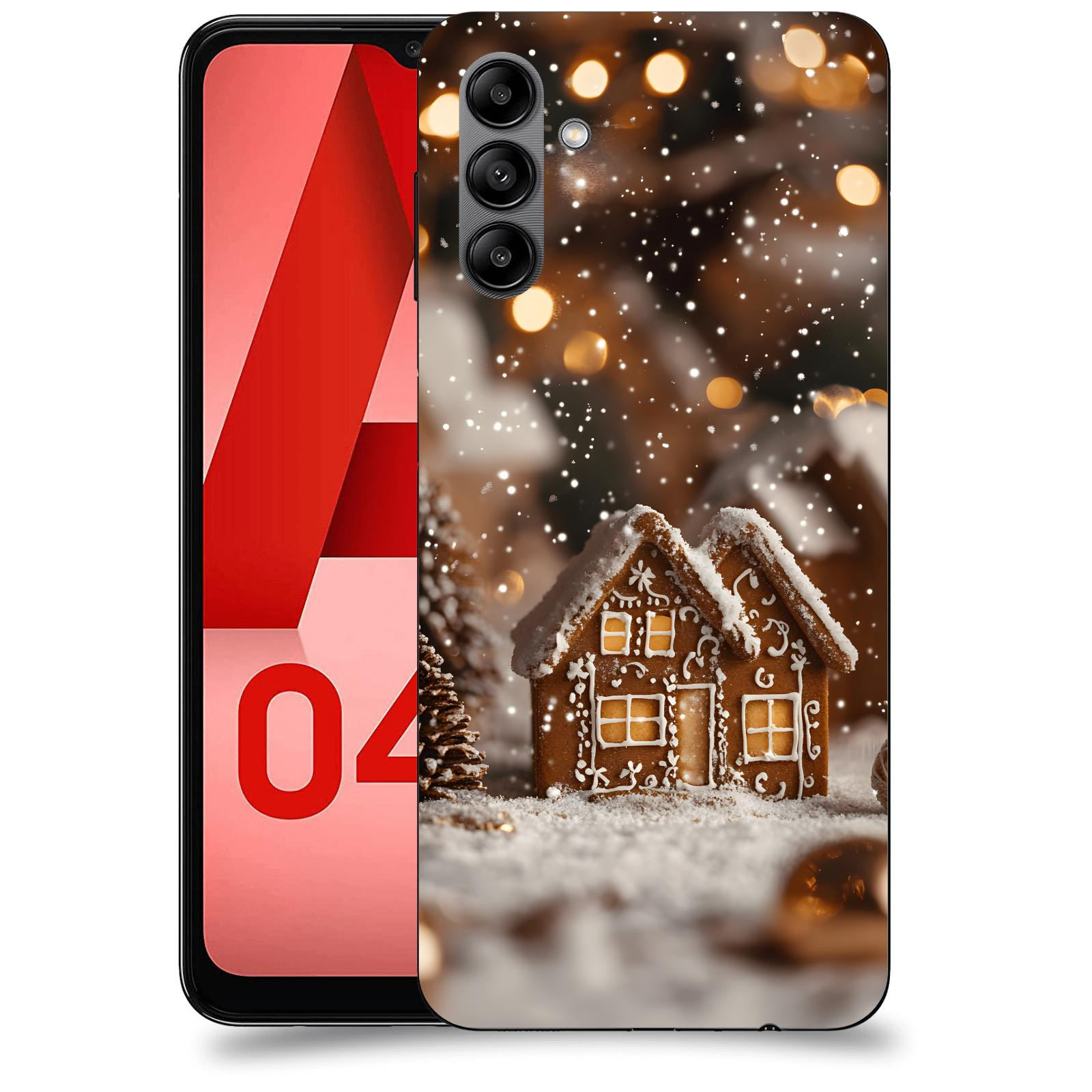 ACOVER Kryt na mobil Samsung Galaxy A04s - Perníková chaloupka