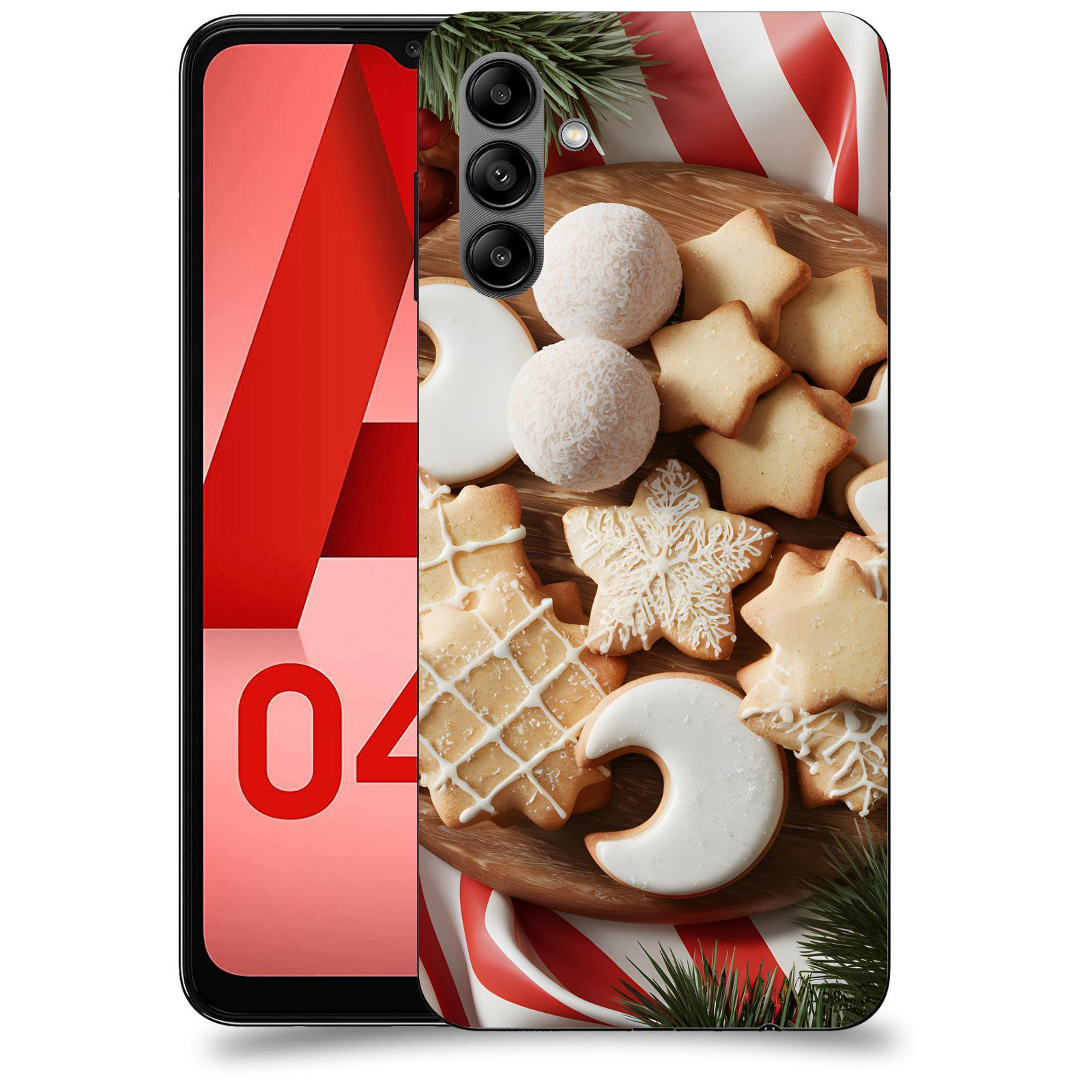 ACOVER Kryt na mobil Samsung Galaxy A04s - Vánoční cukroví 2