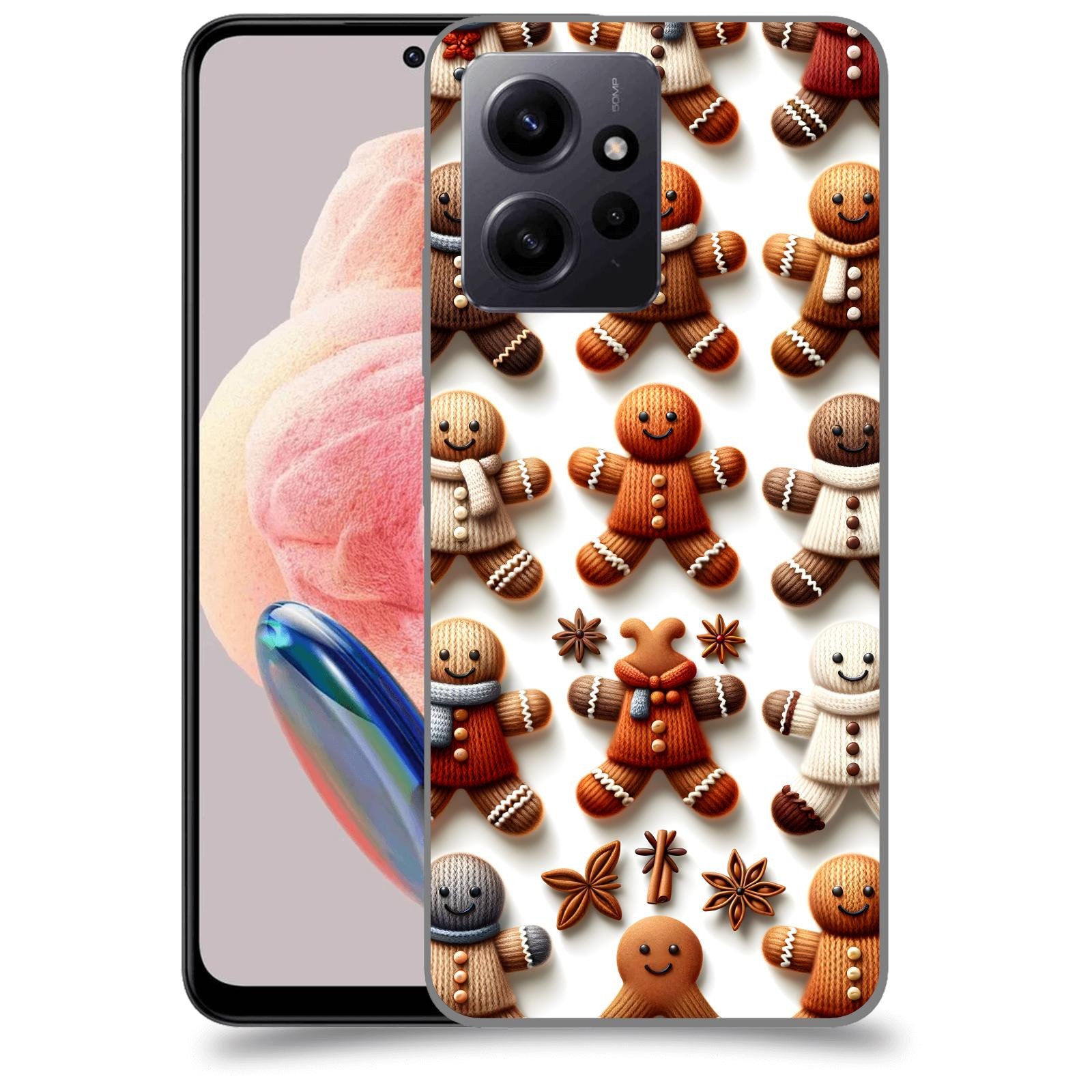 ACOVER Kryt na mobil Xiaomi Redmi Note 12 4G - Perníčky 2