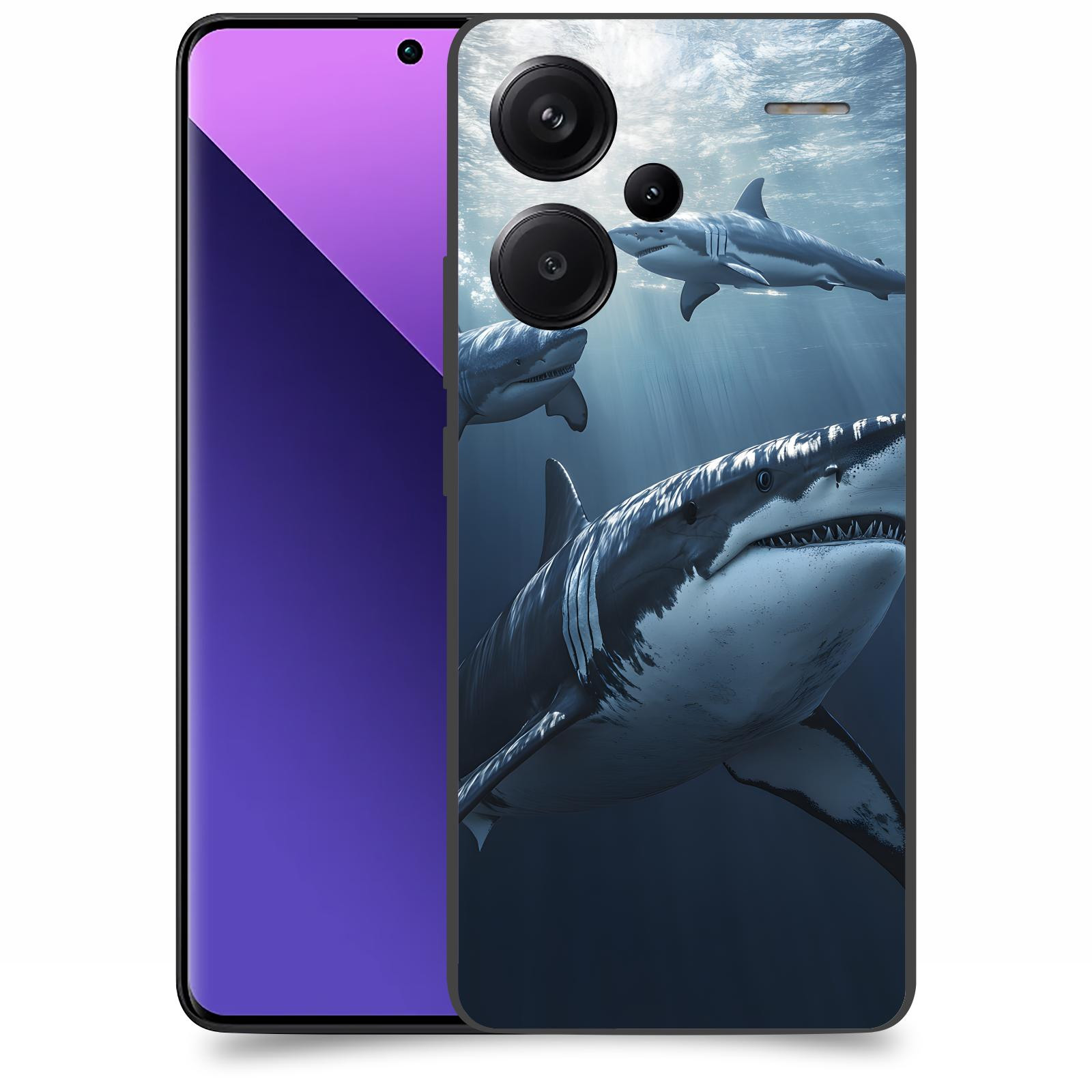 ACOVER Kryt na mobil Xiaomi Redmi Note 13 Pro+ 5G - Žraloci