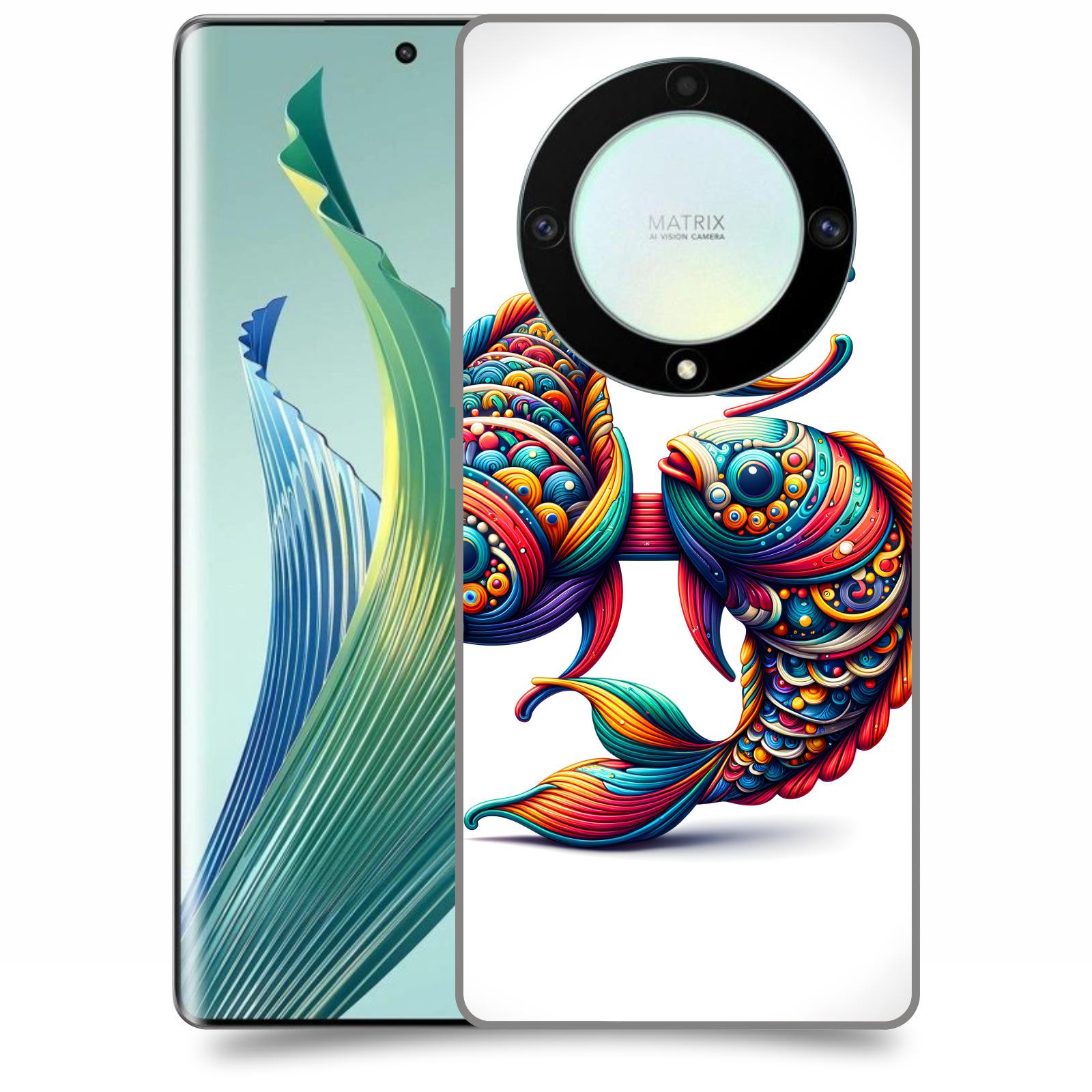 ACOVER Kryt na mobil Honor Magic 5 Lite 5G - Ryby 2