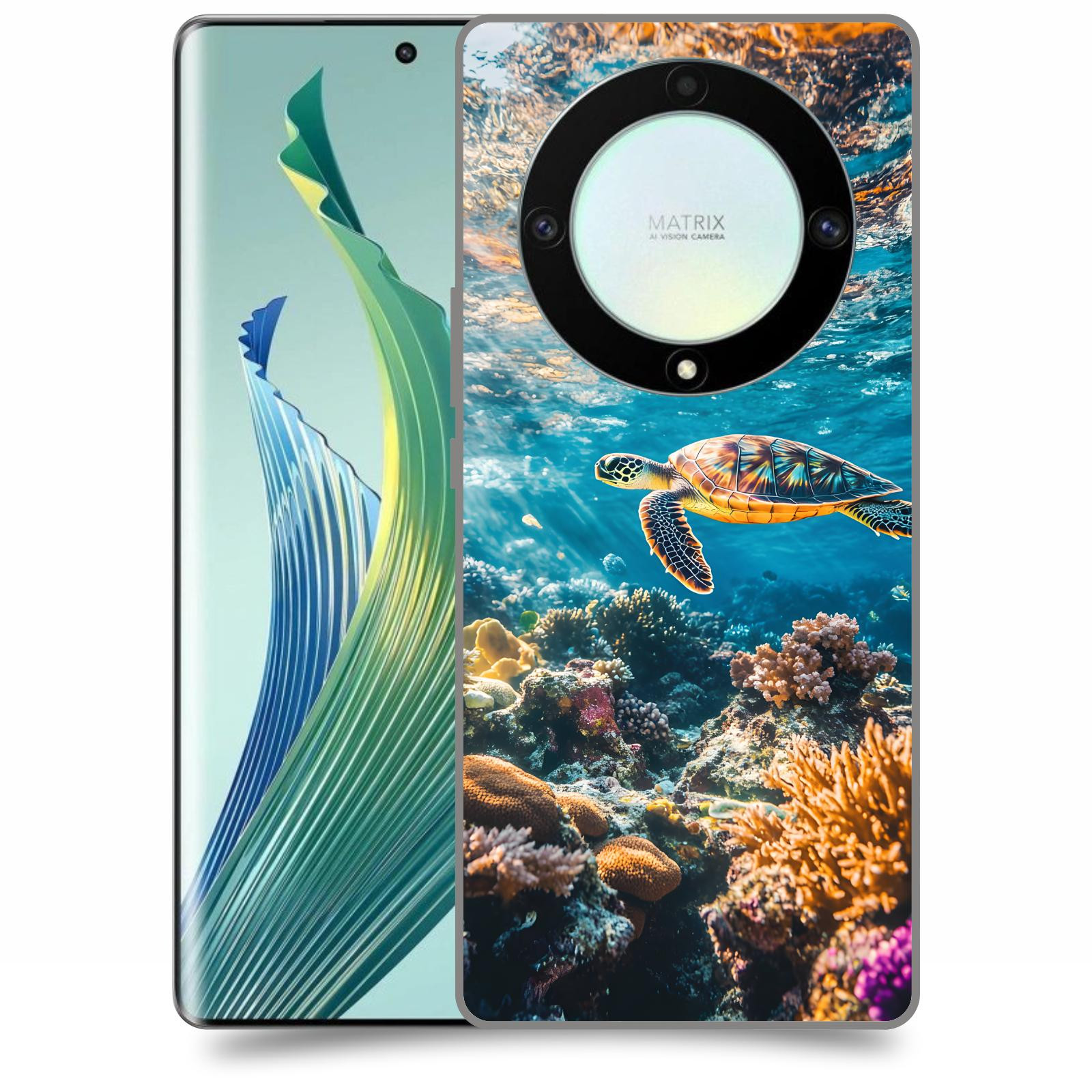 ACOVER Kryt na mobil Honor Magic 5 Lite 5G - Želva