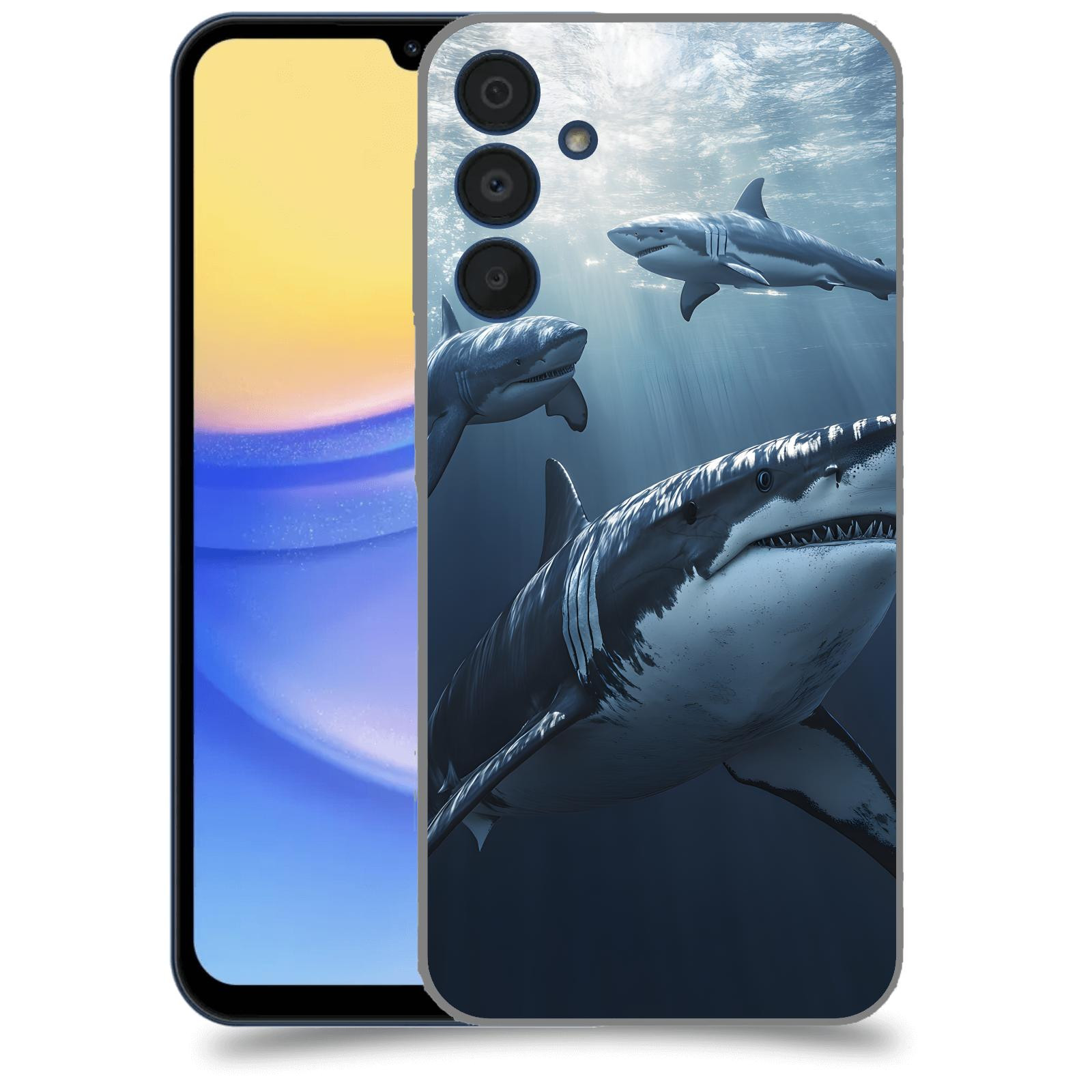 ACOVER Kryt na mobil Samsung Galaxy A15 5G - Žraloci