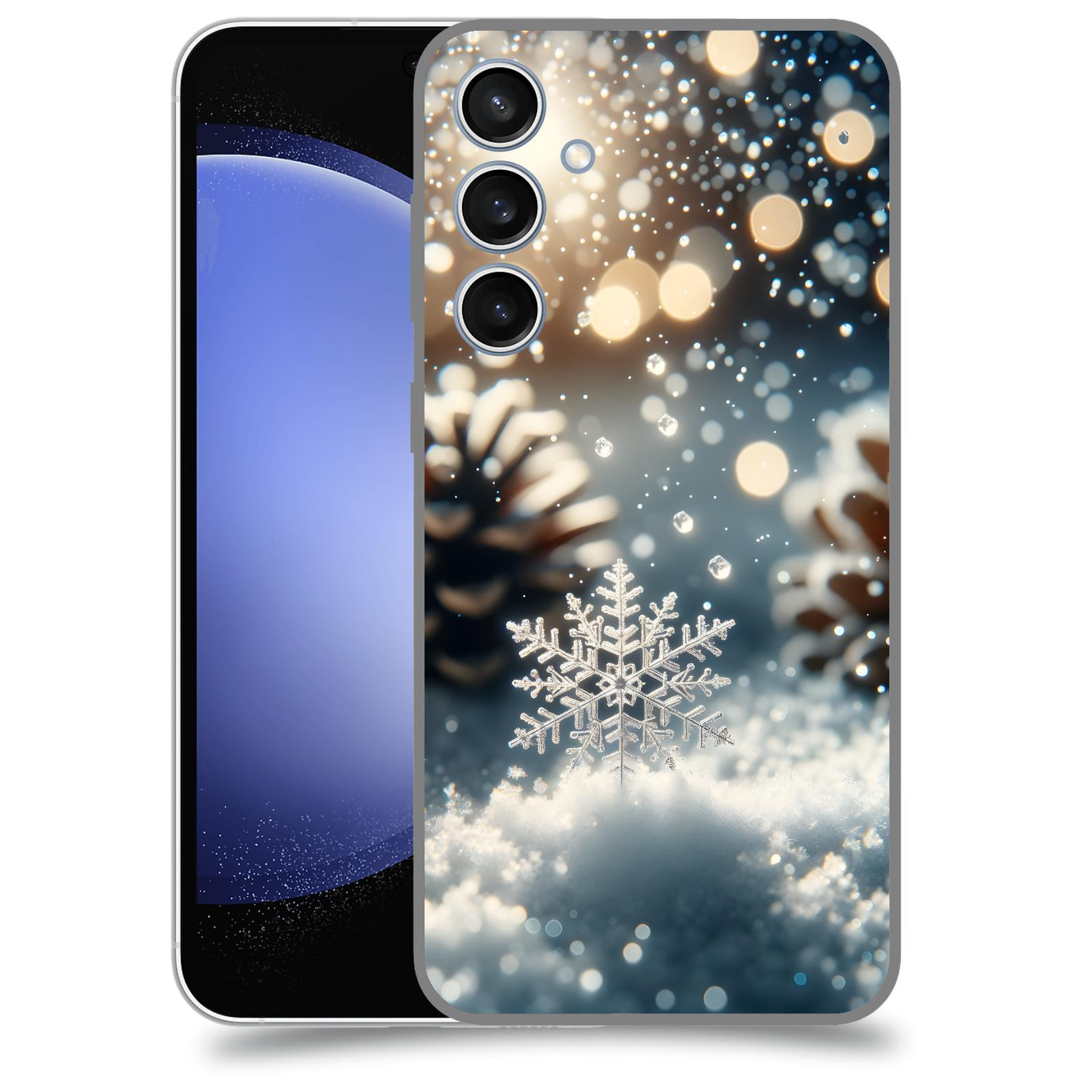 ACOVER Kryt na mobil Samsung Galaxy S23 FE - Vločka