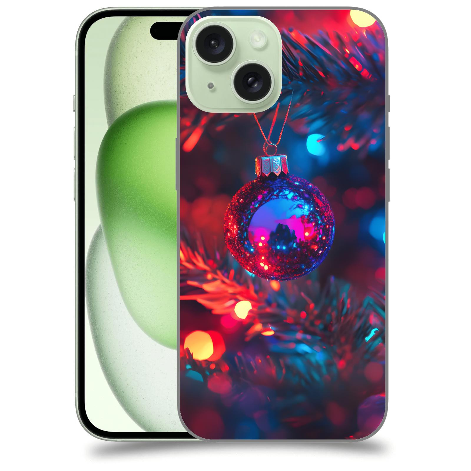 ACOVER Kryt na mobil Apple iPhone 15 - Vánoční ozdoba