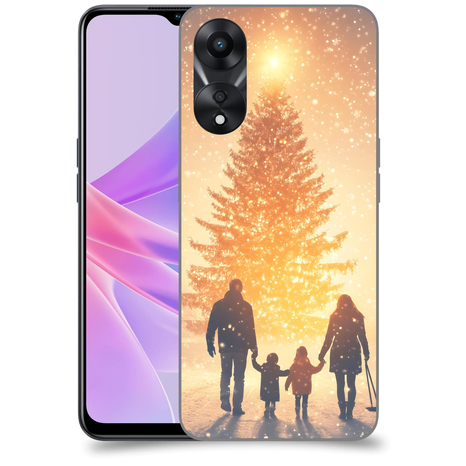 ACOVER Kryt na mobil OPPO A78 5G - Family at the Christmas tree