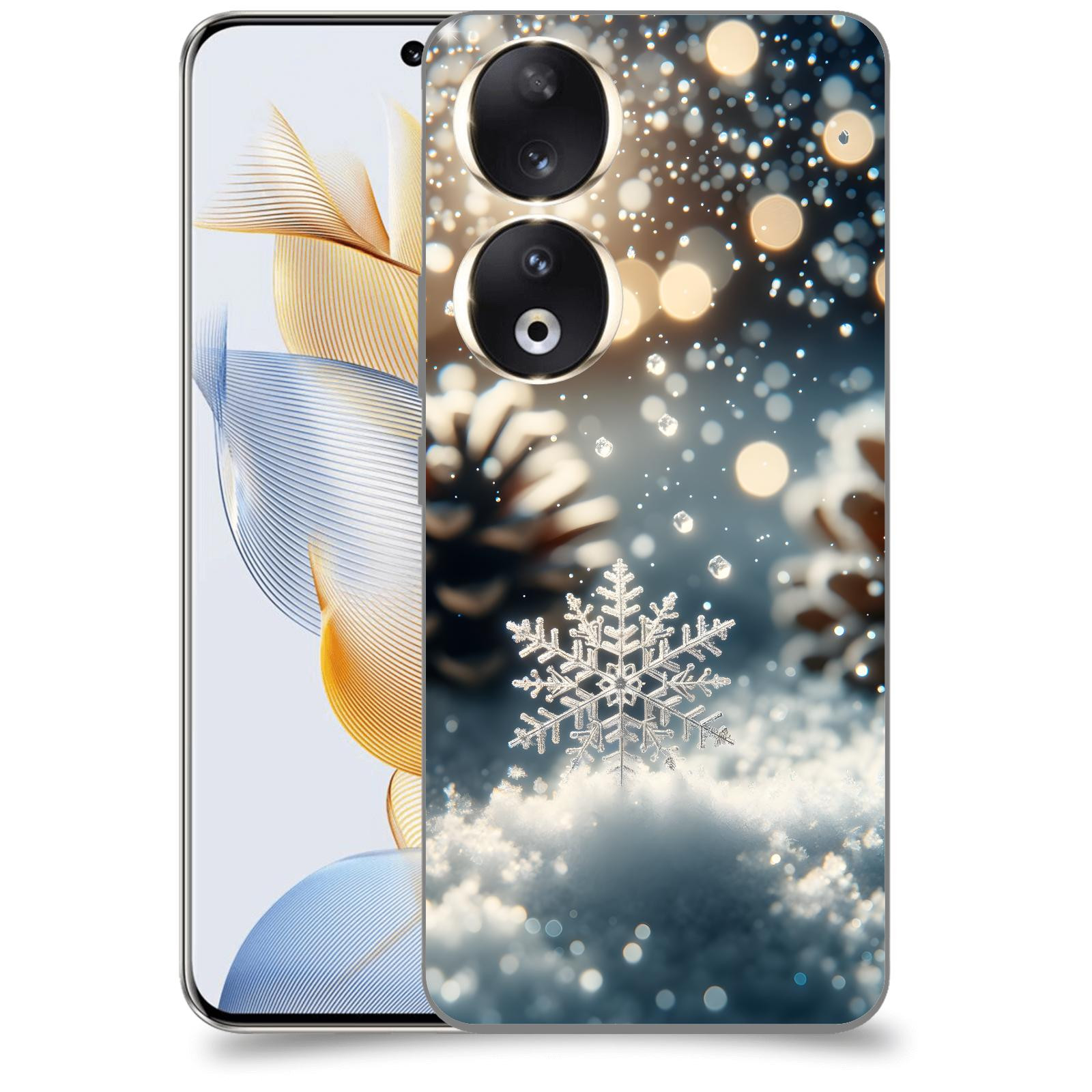 ACOVER Kryt na mobil Honor 90 - Vločka