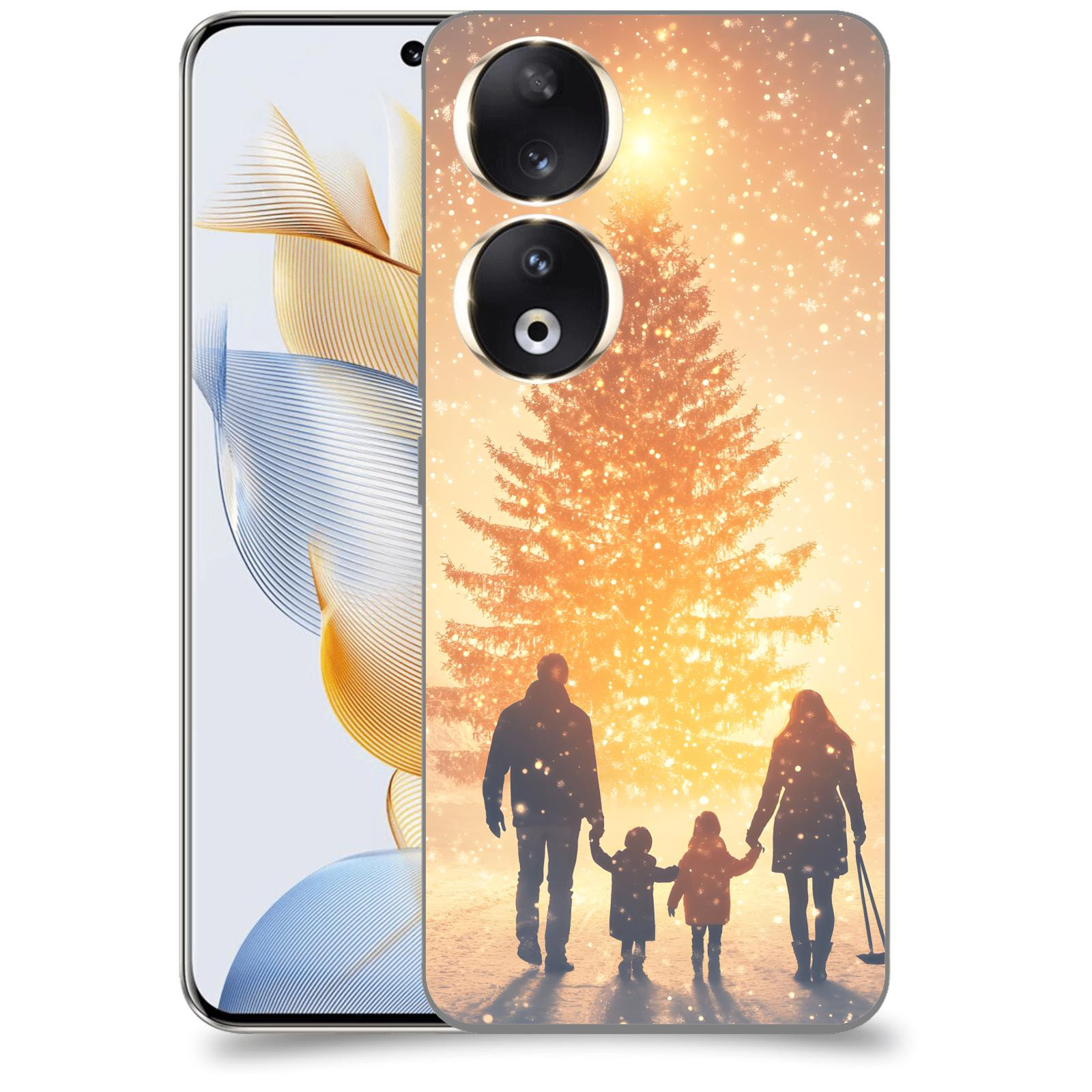 ACOVER Kryt na mobil Honor 90 - Family at the Christmas tree