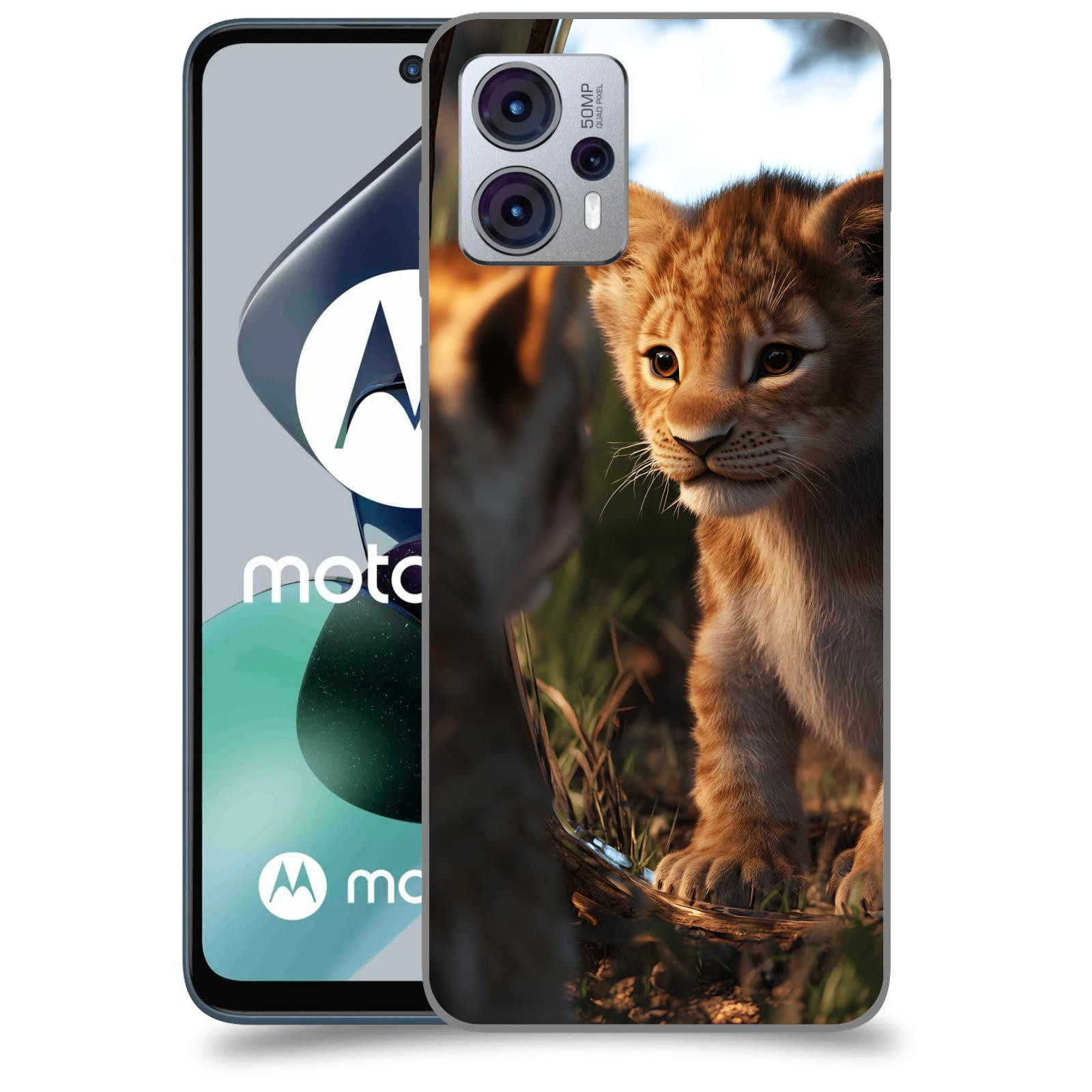 ACOVER Kryt na mobil Motorola Moto G23 - Lvíče