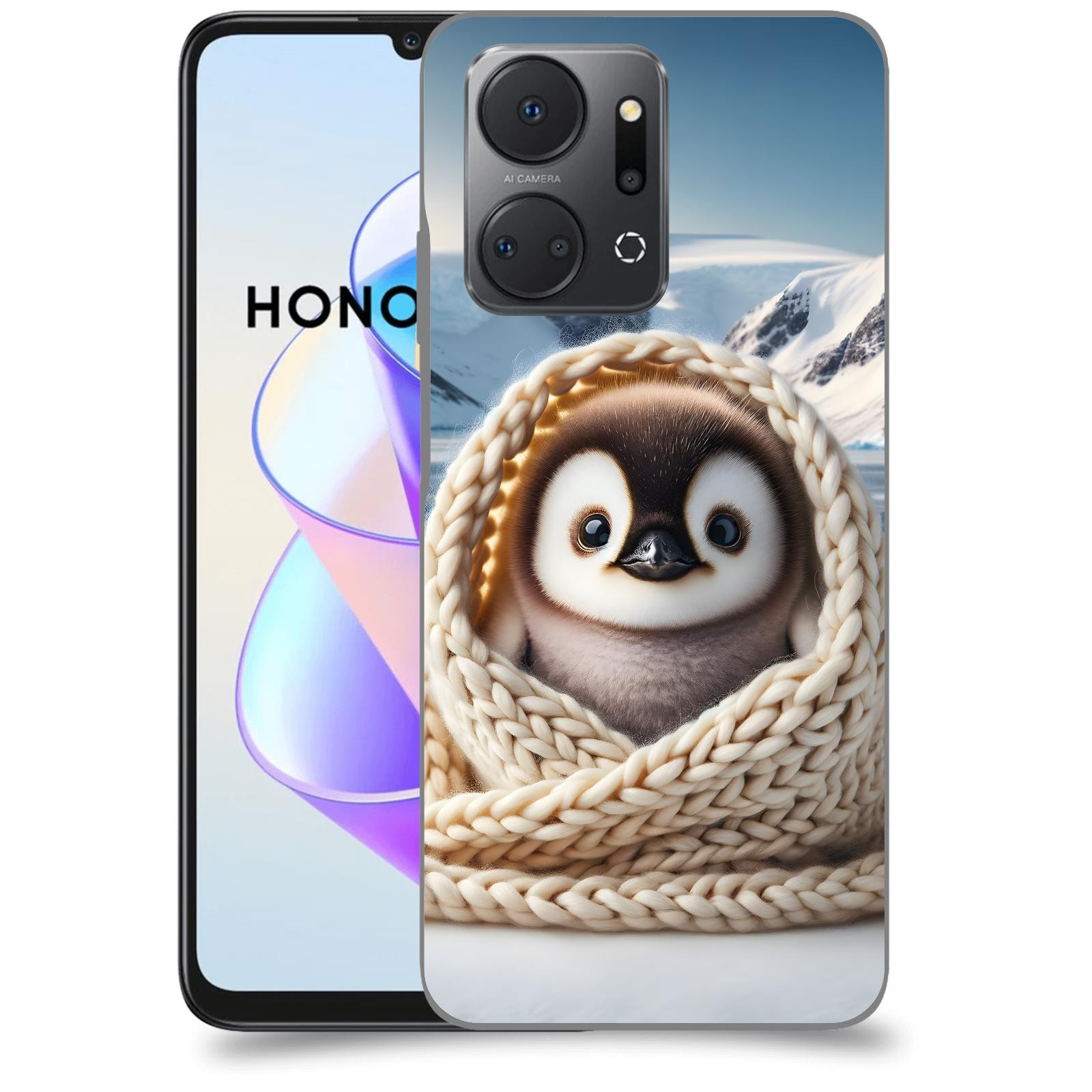 ACOVER Kryt na mobil HONOR X7a - Tučňák