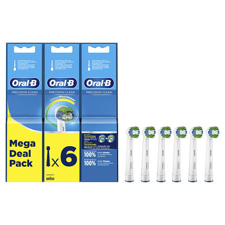 Oral-B Precision Clean 80339528 kartáčová hlavice 6 kusů Bílá 80339528