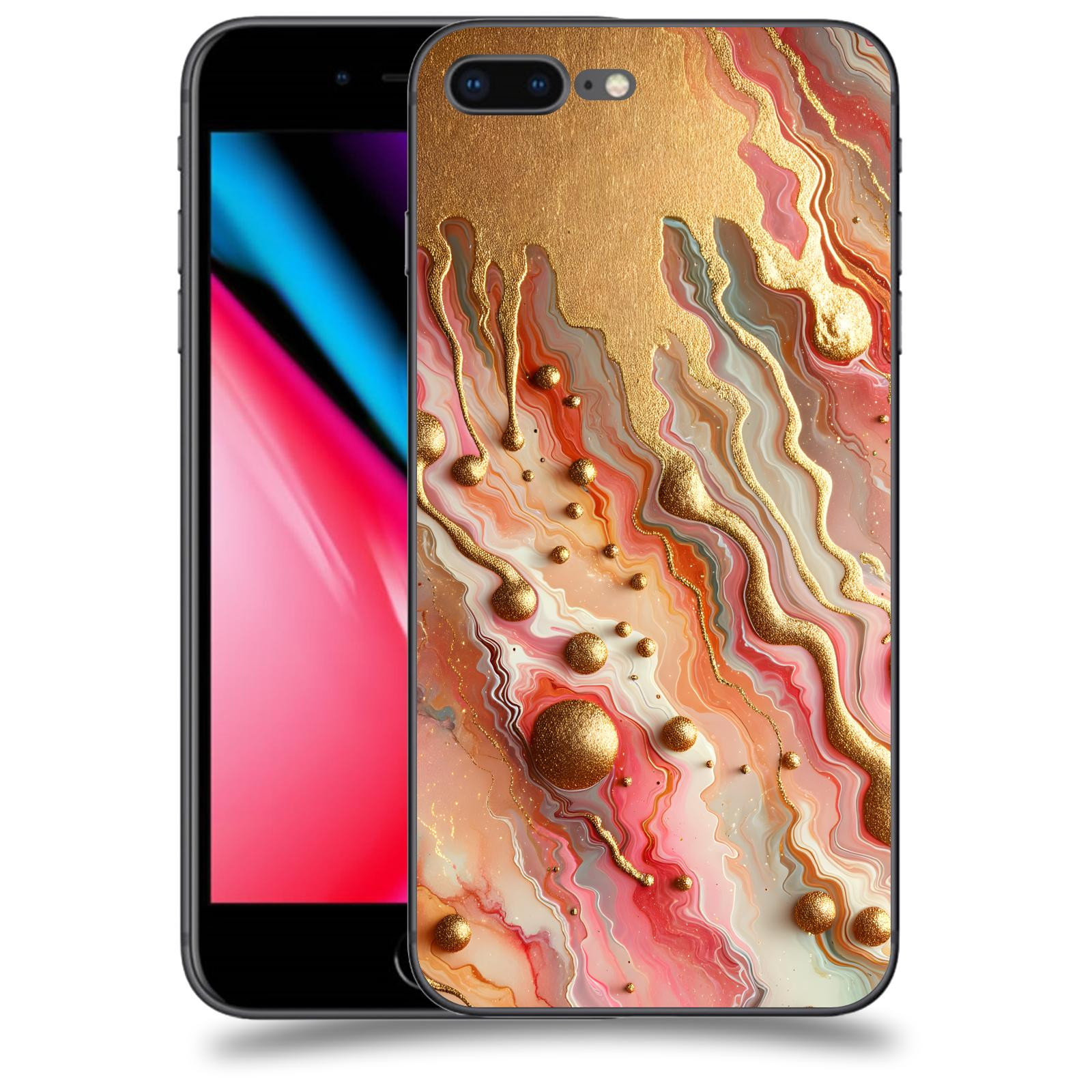 ACOVER Kryt na mobil Apple iPhone 8 Plus - Liquid Gold