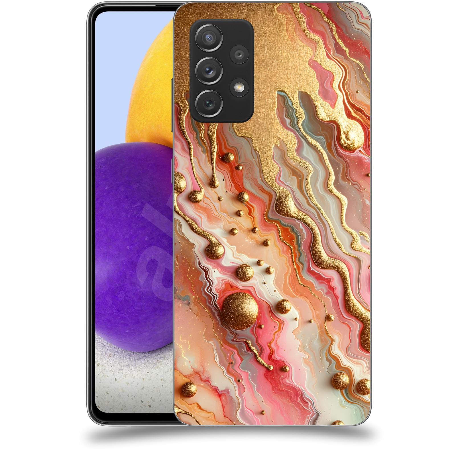 ACOVER Kryt na mobil Samsung Galaxy A72 A725F - Liquid Gold