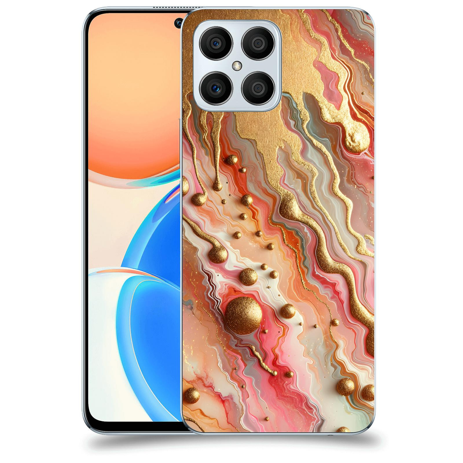 ACOVER Kryt na mobil Honor X8 5G - Liquid Gold