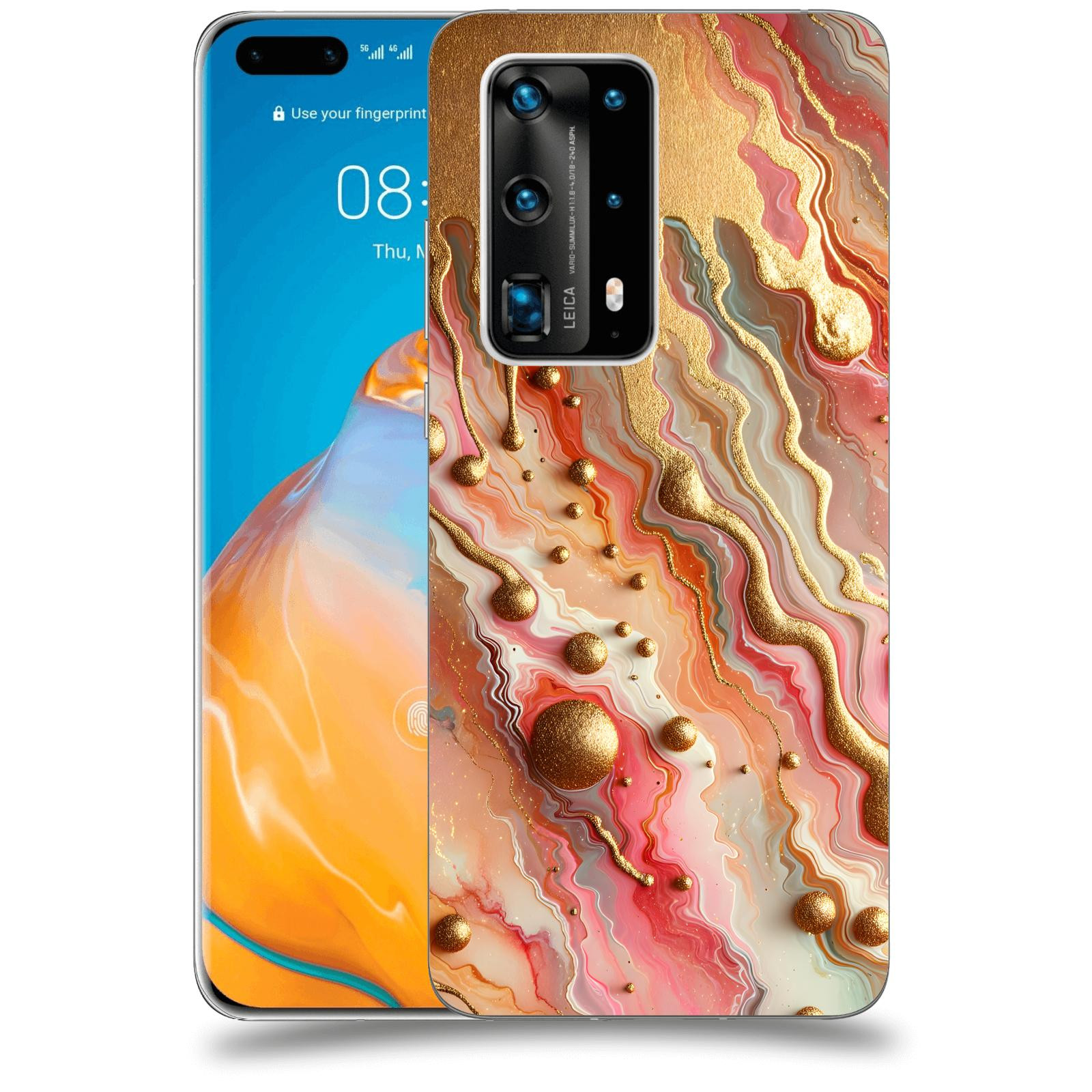 ACOVER Kryt na mobil Huawei P40 Pro - Liquid Gold