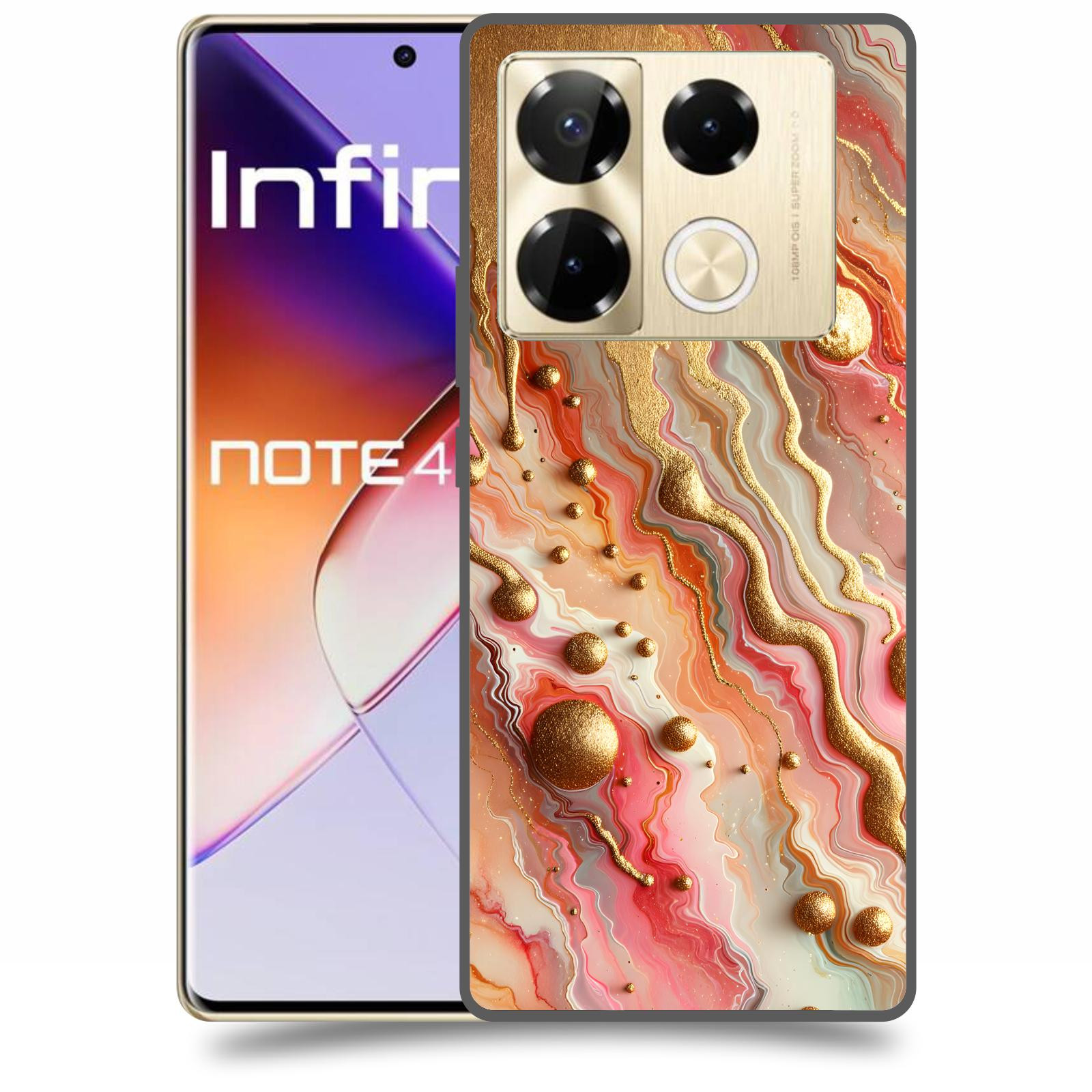 ACOVER Kryt na mobil Infinix Note 40 PRO - Liquid Gold