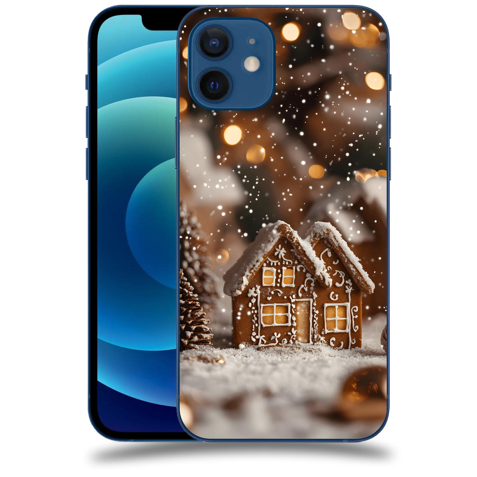 ACOVER Kryt na mobil Apple iPhone 12 - Perníková chaloupka