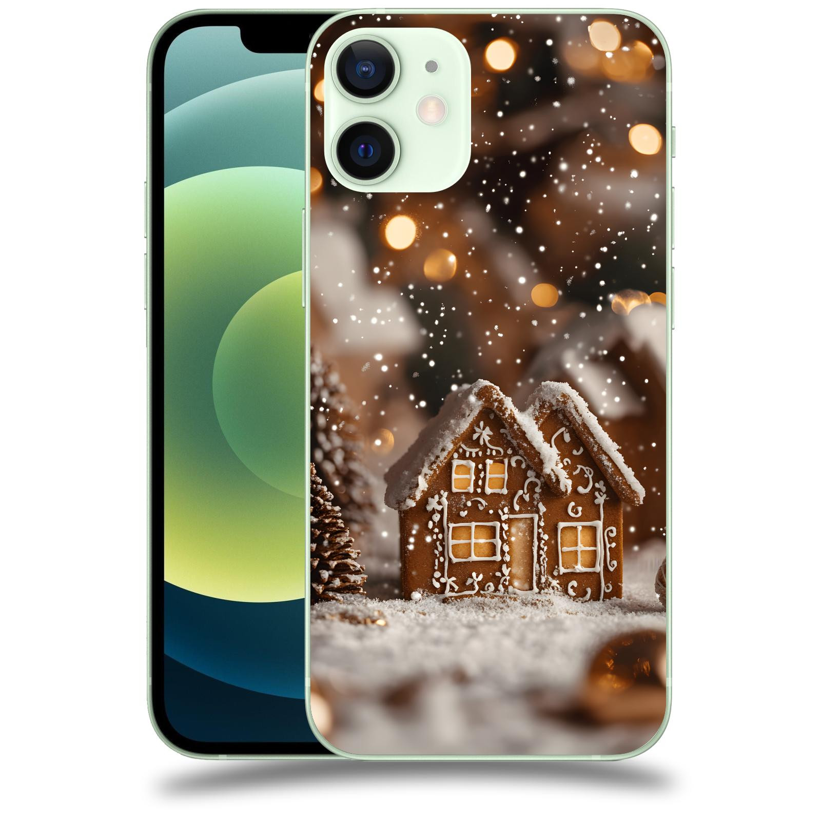 ACOVER Kryt na mobil Apple iPhone 12 mini - Perníková chaloupka