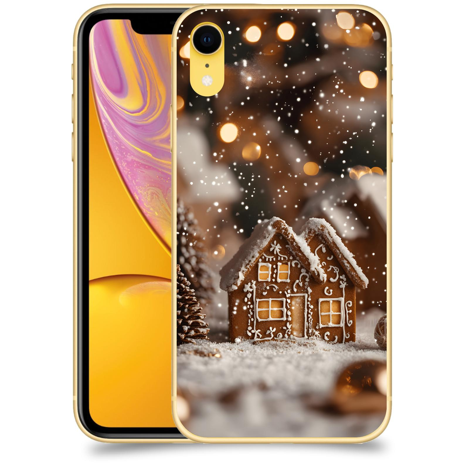 ACOVER Kryt na mobil Apple iPhone XR - Perníková chaloupka
