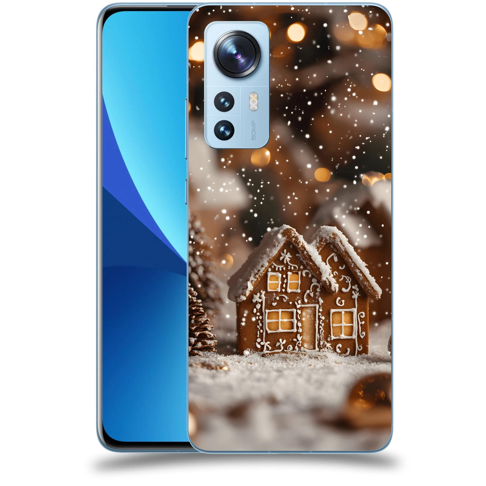 ACOVER Kryt na mobil Xiaomi 12 - Perníková chaloupka