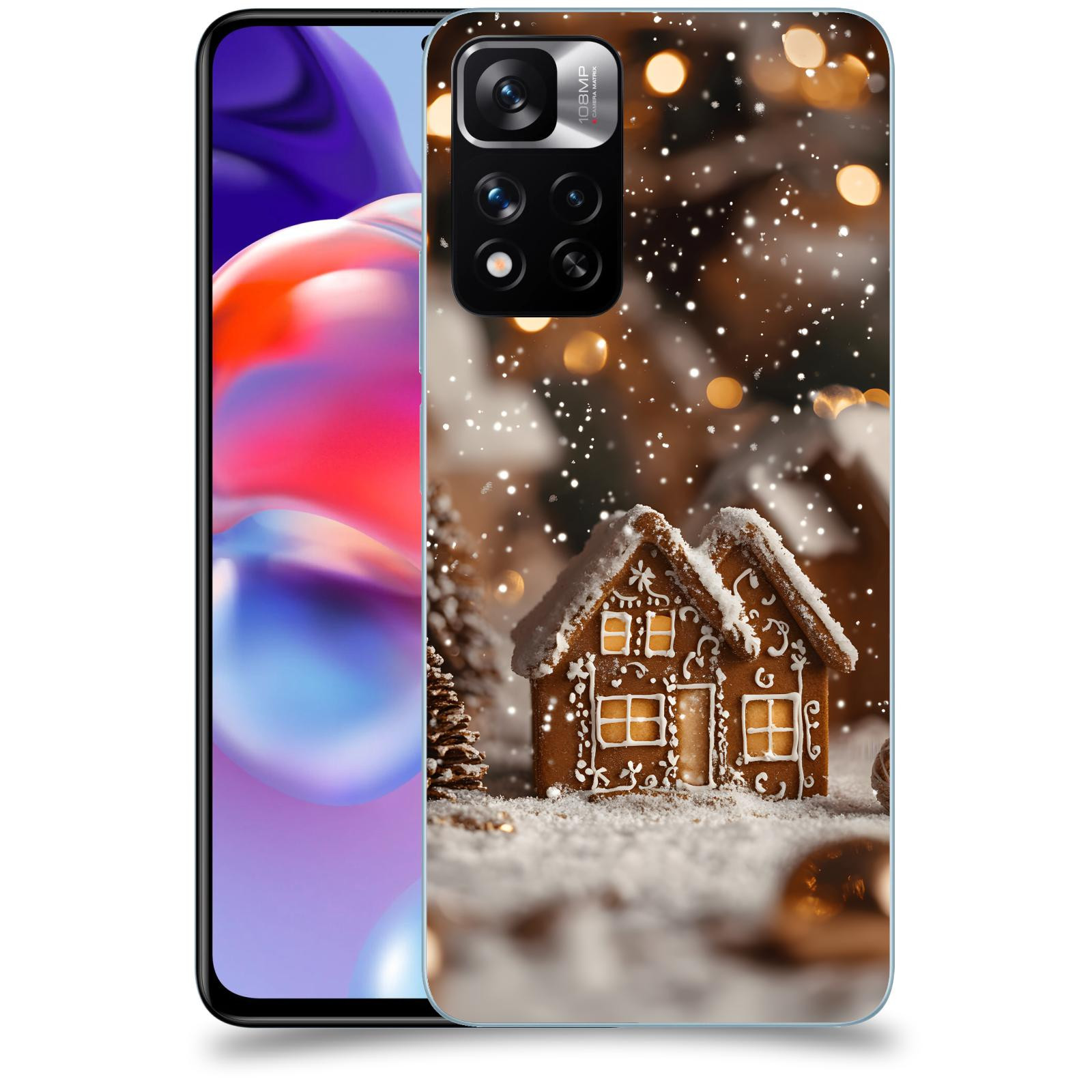 ACOVER Kryt na mobil Xiaomi Redmi Note 11 Pro+ 5G - Perníková chaloupka